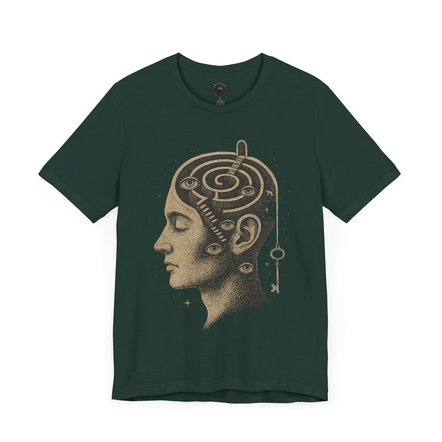 Inner Labyrinth T-shirt – Surreal Head Maze