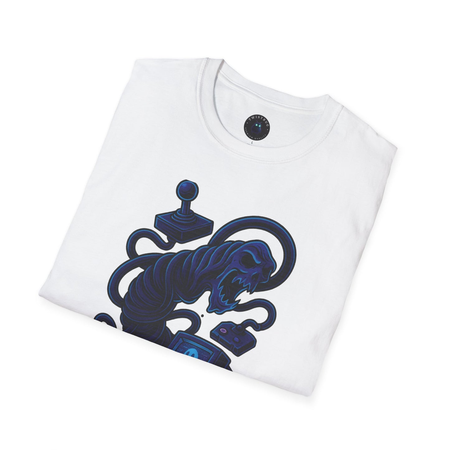 Arcade Ghost T-Shirt – Retro Horror CRT & Controller Tee