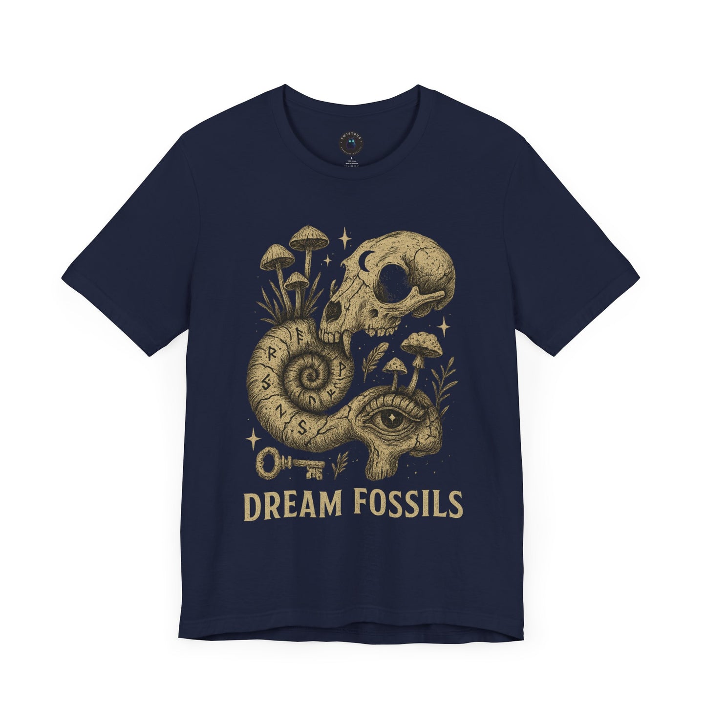 Dream Fossils Tee — Skeleton Psyche