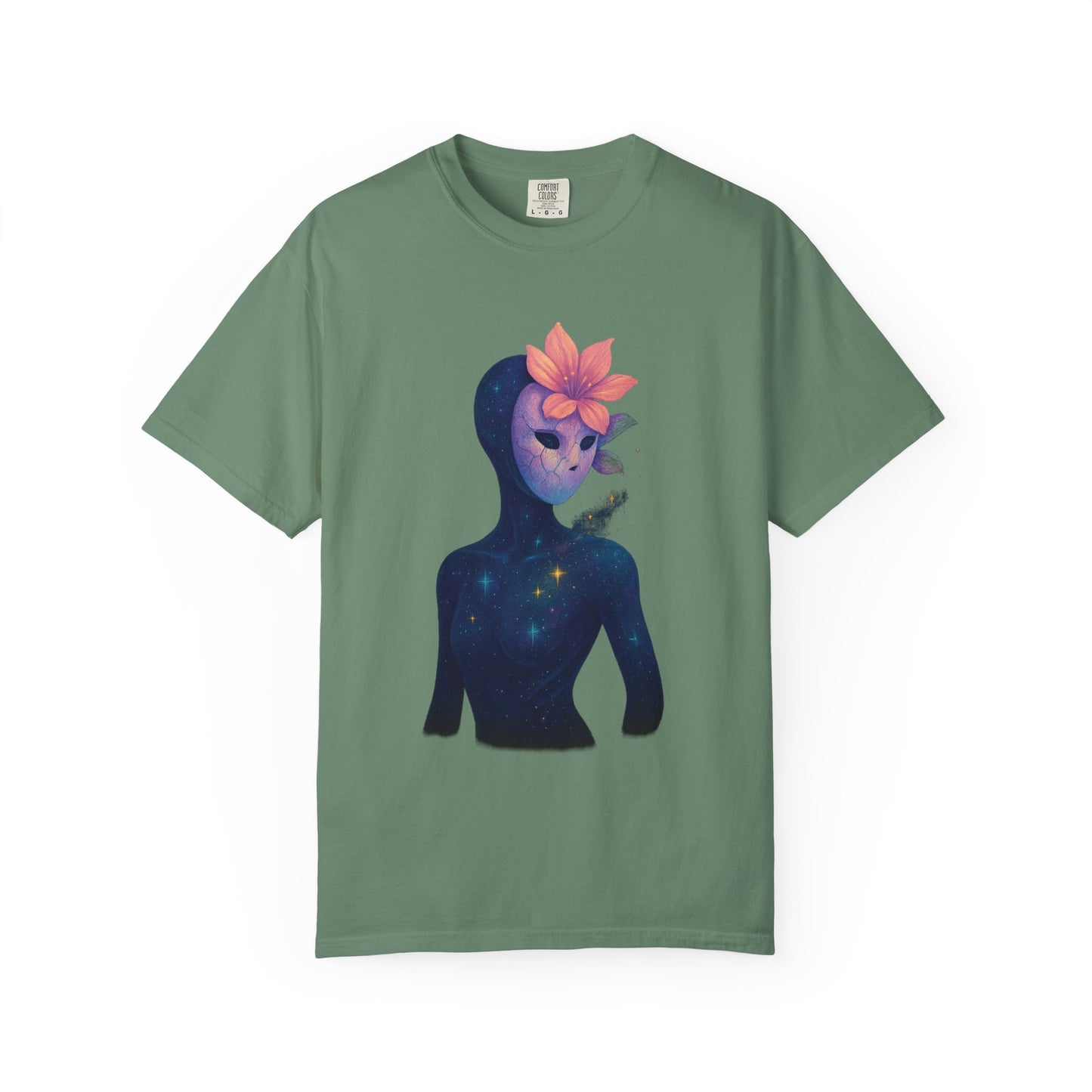 Starseed Bloom T-Shirt – Cosmic Feminine Surreal Graphic Tee | Twistbug