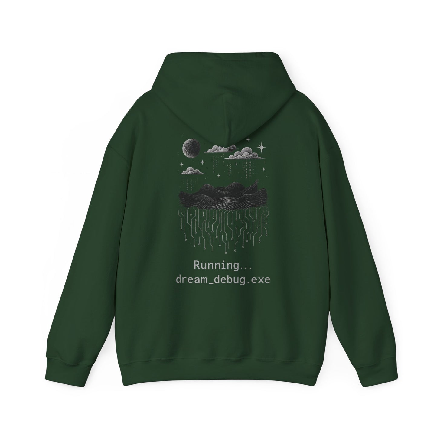 Unisex Heavy Blend™ Hooded Sweatshirt - Debug Your Dreams Graphic Sweatshirt