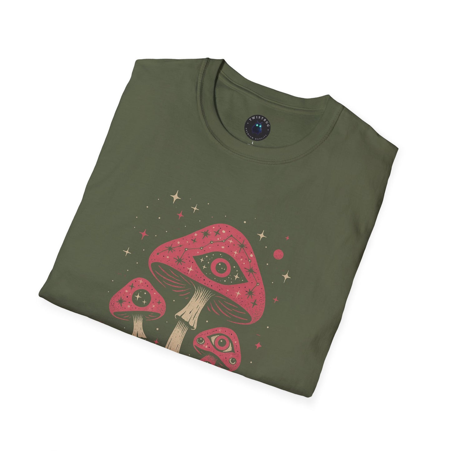 All-Seeing Mushrooms Tee | Cosmic Weirdcore Graphic
