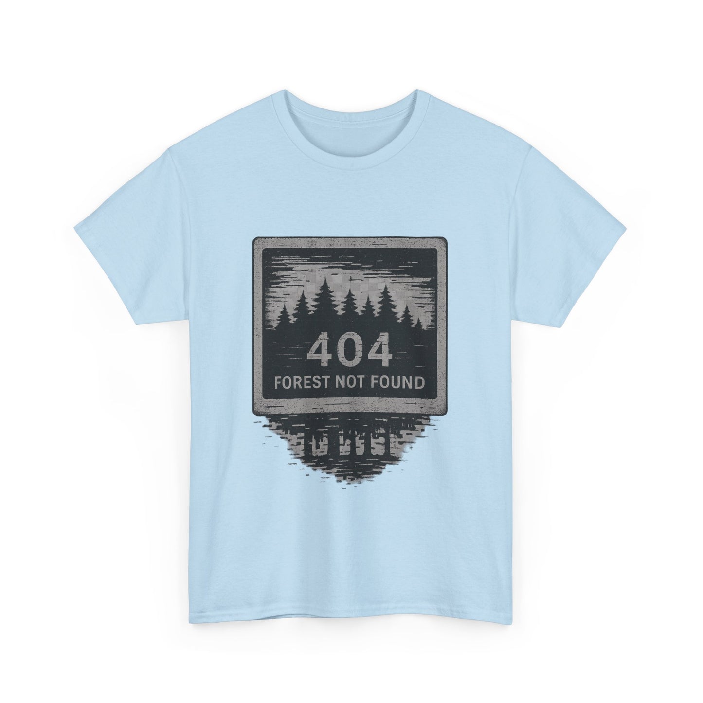404: Forest Not Found T-Shirt – Eco-Glitch Graphic Tee | Twistbug