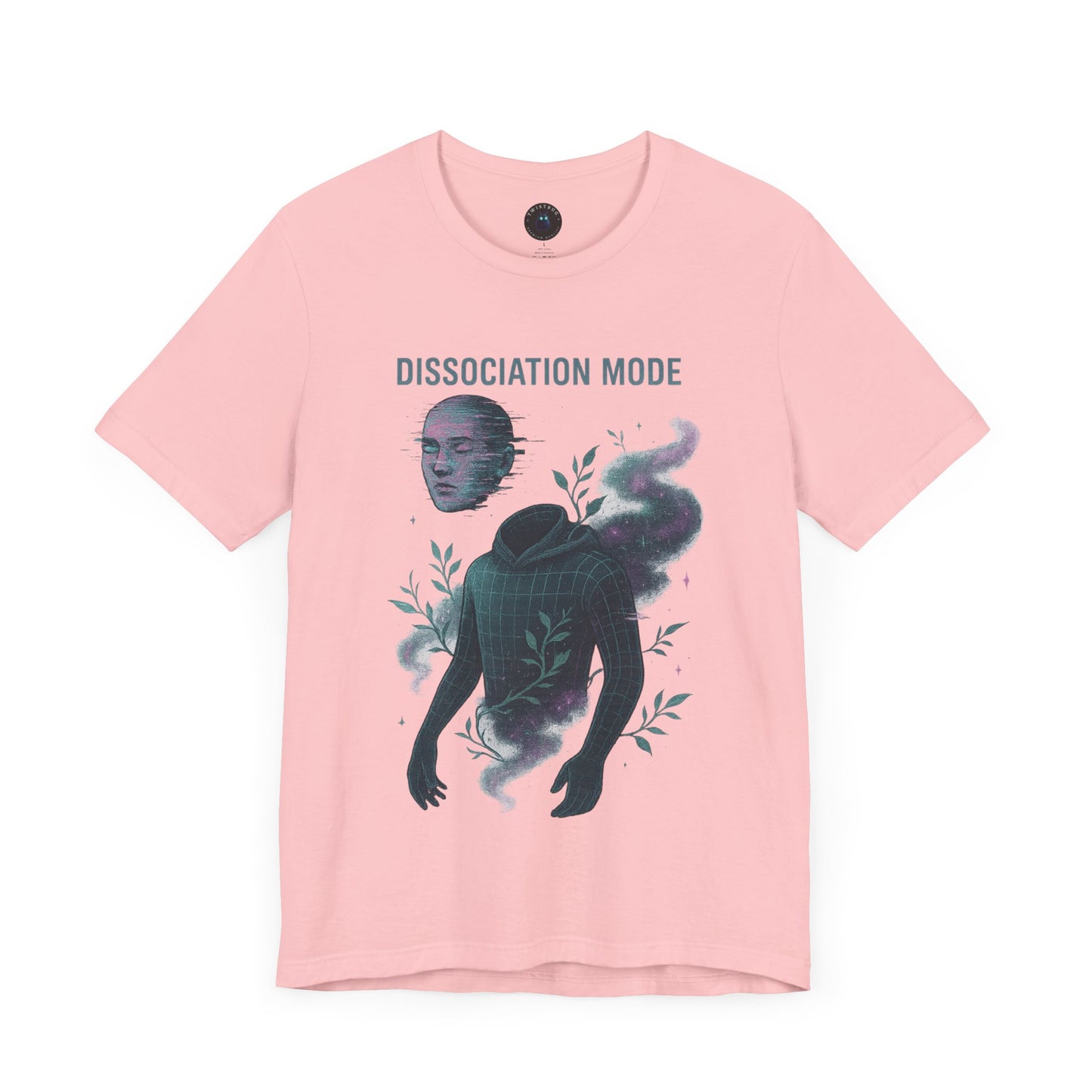 Dissociation Mode Tee – Surreal Floating Face & Wireframe Design | Twistbug