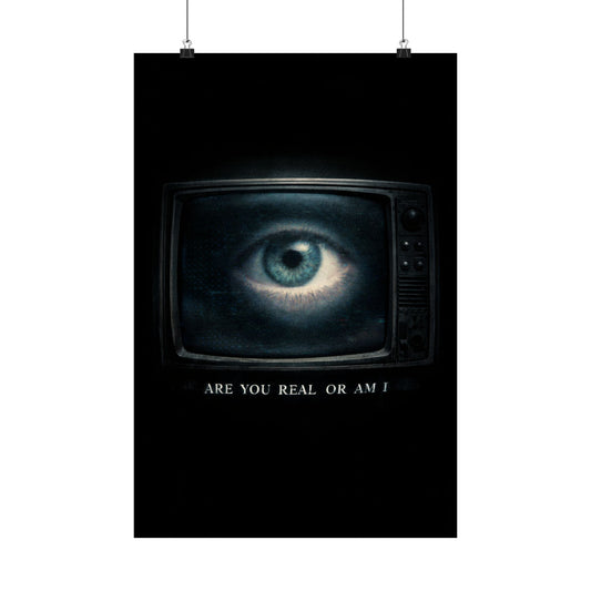 Are You Real – Surreal Eye in TV Screen Wall Art