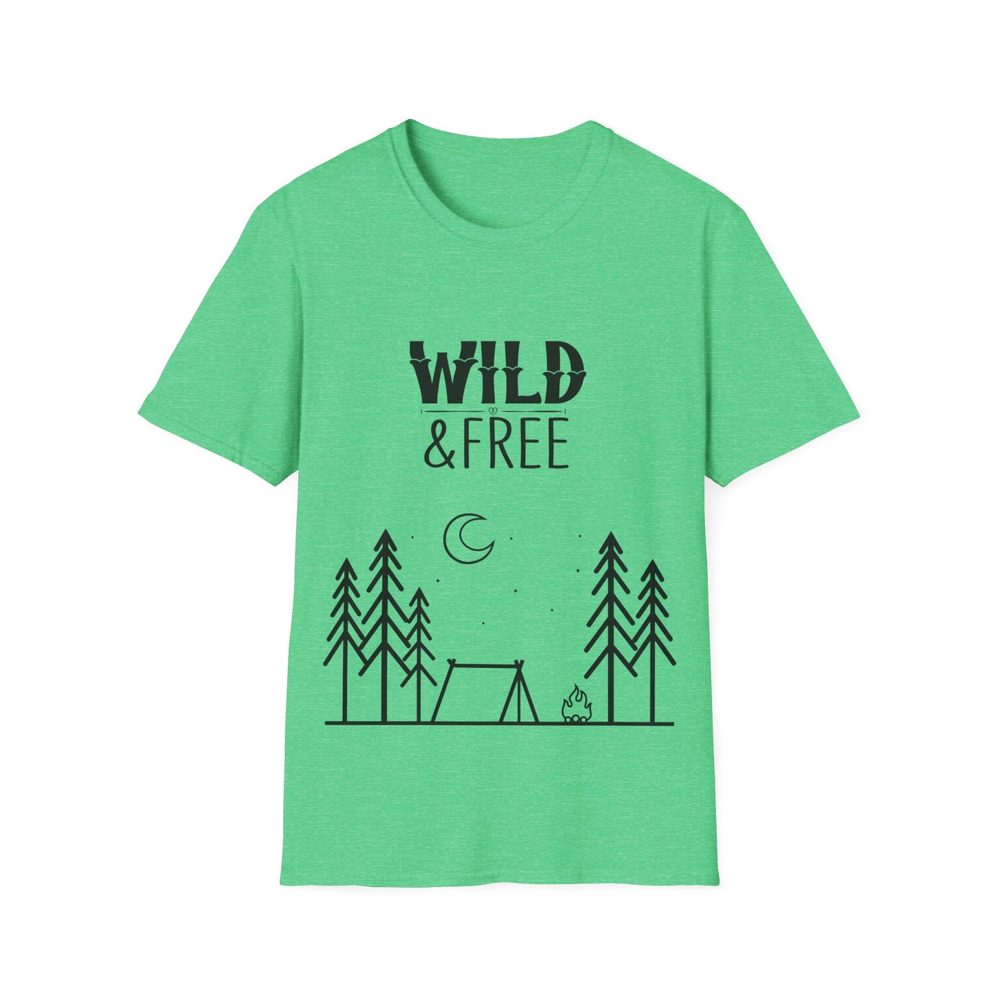 Unisex Wild and Free T-shirt, Adventure Apparel, Camping Shirt, Nature Lover Gift, Outdoorsy Vibes, Summer Wardrobe Essential