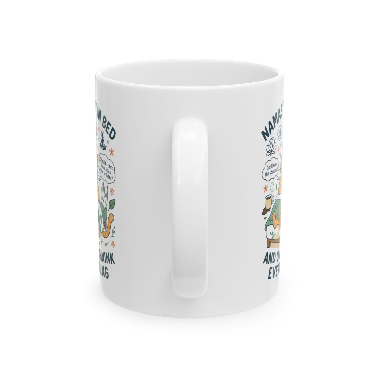 Namaste Ceramic Mug - 11oz & 15oz | Motivational Coffee Cup for Mindfulness Lovers