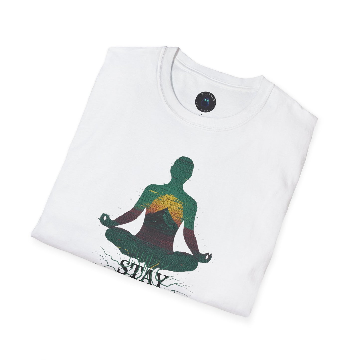 Stay Grounded T-Shirt – Meditative Roots Tech Graphic Tee