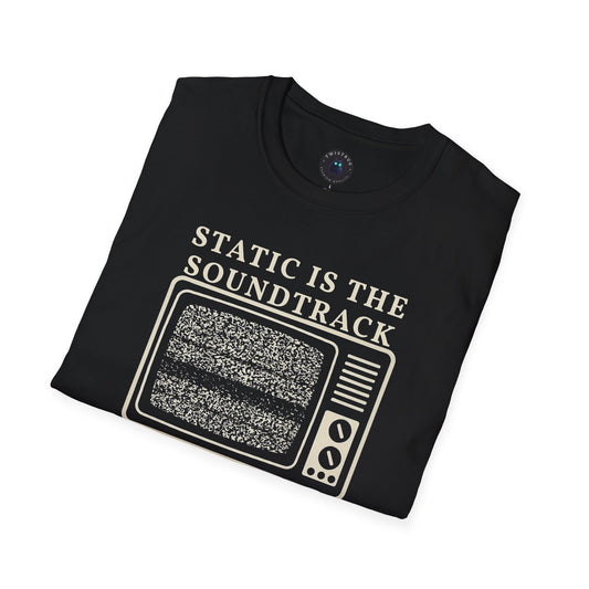 Static Is the Soundtrack TV Tee | Retro CRT Graphic