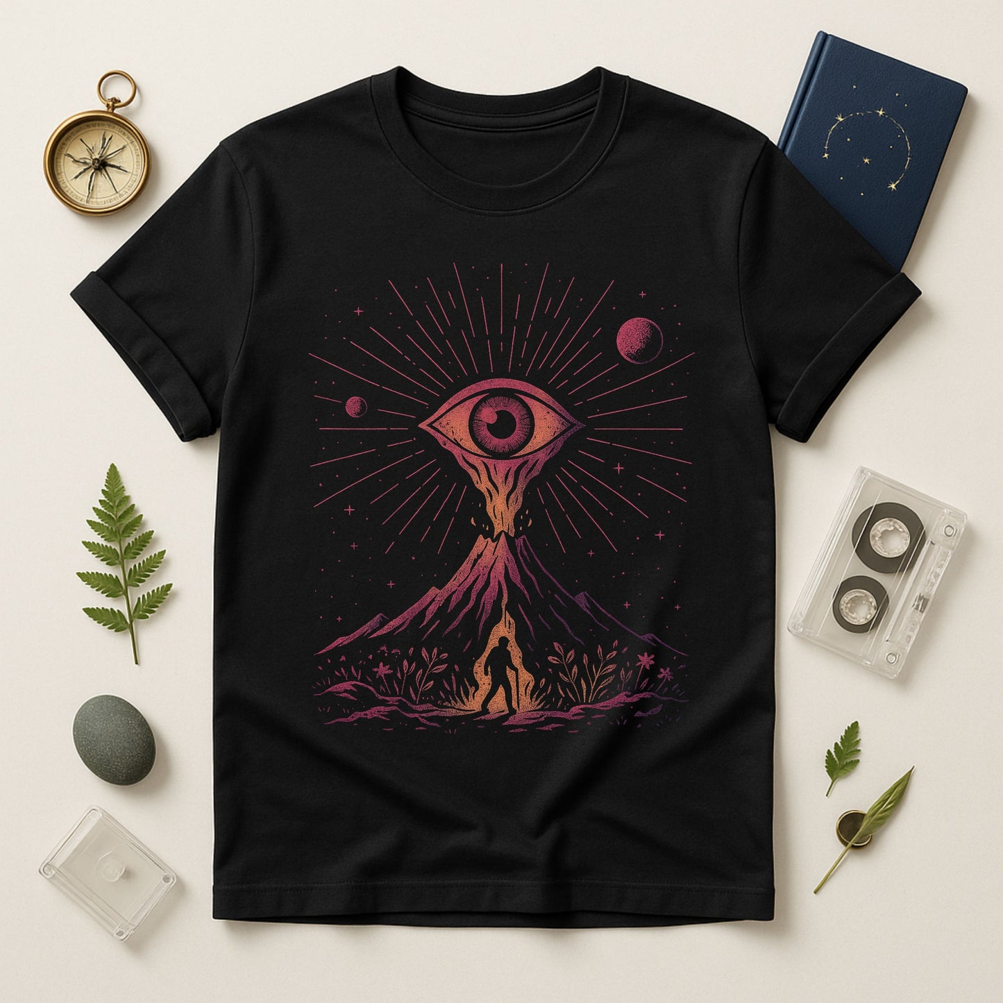 Eye of the Mountain — Cosmic Watcher Graphic T-Shirt | Twistbug