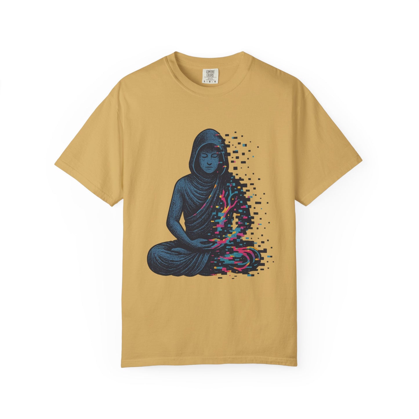 Meditation.exe T-Shirt – Glitching Monk Spiritual Graphic Tee | Twistbug