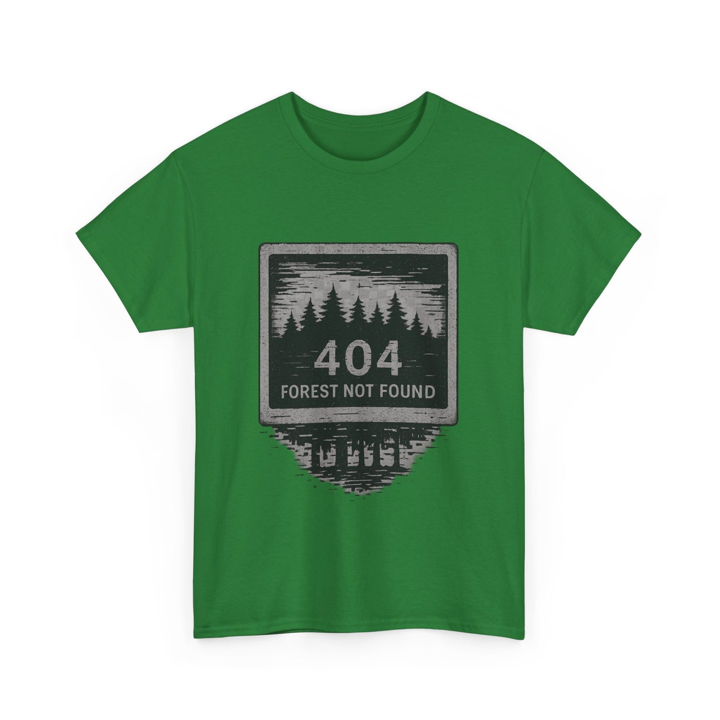 404: Forest Not Found T-Shirt – Eco-Glitch Graphic Tee | Twistbug