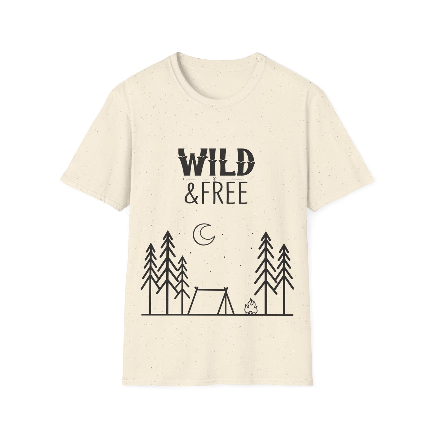 Unisex Wild and Free T-shirt, Adventure Apparel, Camping Shirt, Nature Lover Gift, Outdoorsy Vibes, Summer Wardrobe Essential