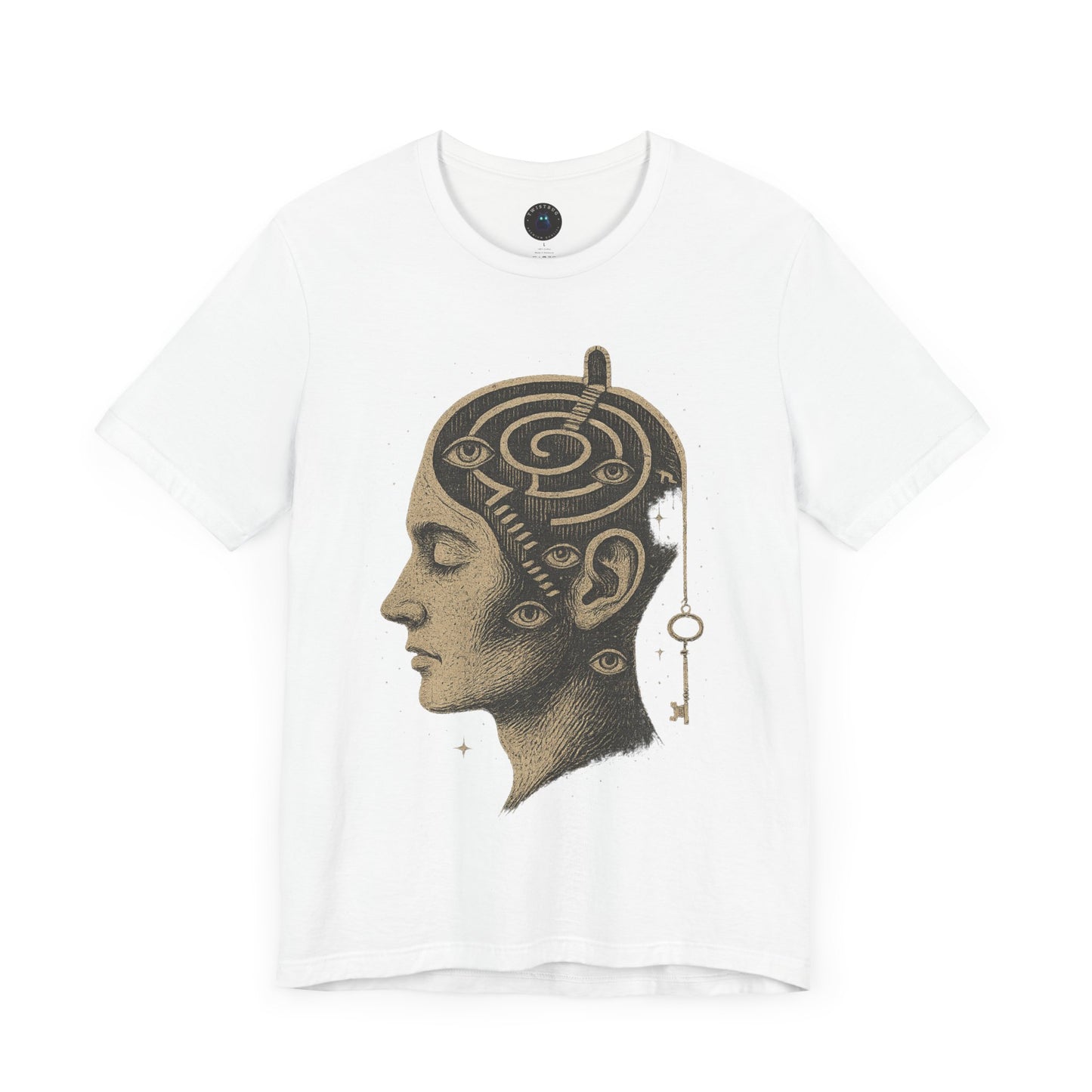 Inner Labyrinth T-shirt – Surreal Head Maze
