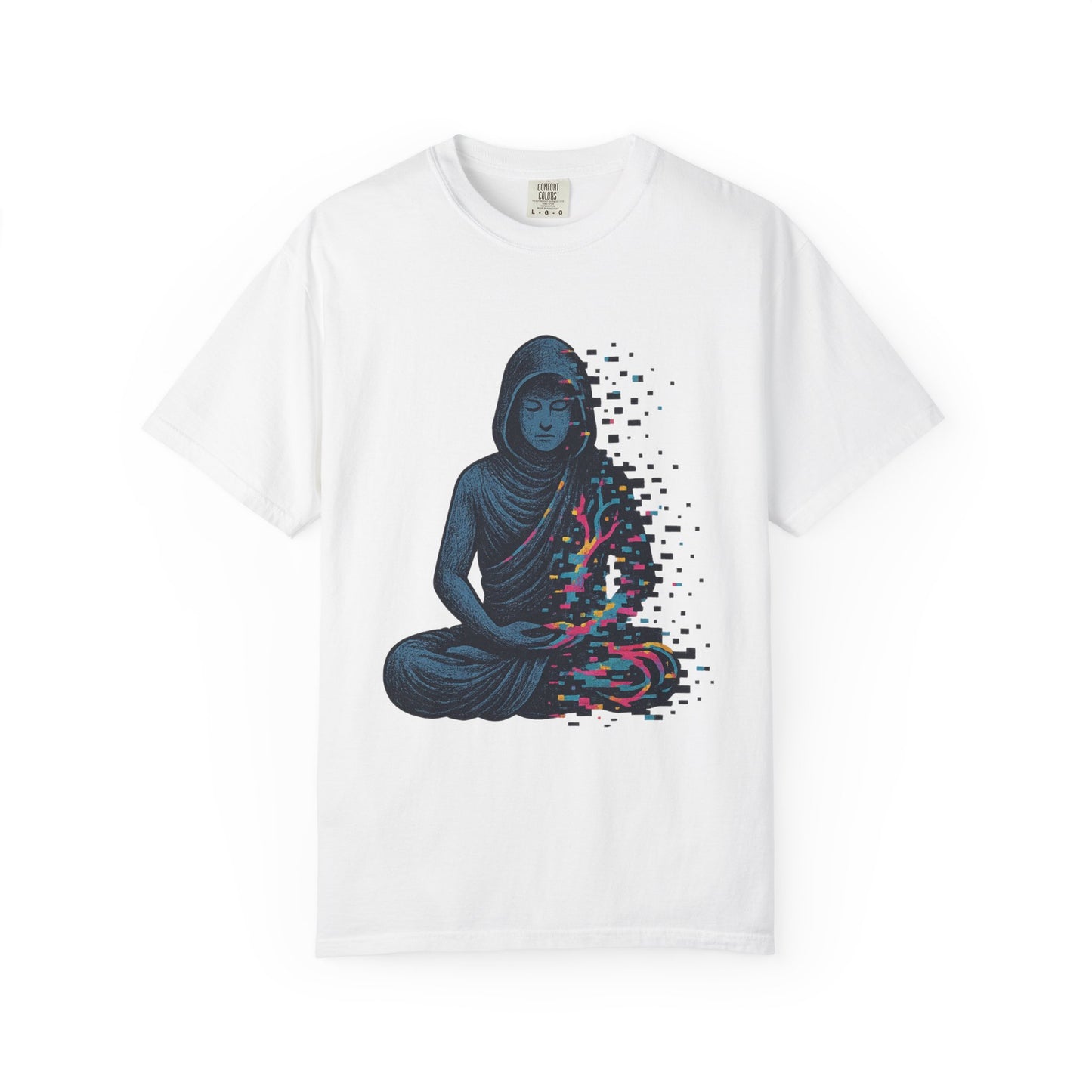 Meditation.exe T-Shirt – Glitching Monk Spiritual Graphic Tee | Twistbug