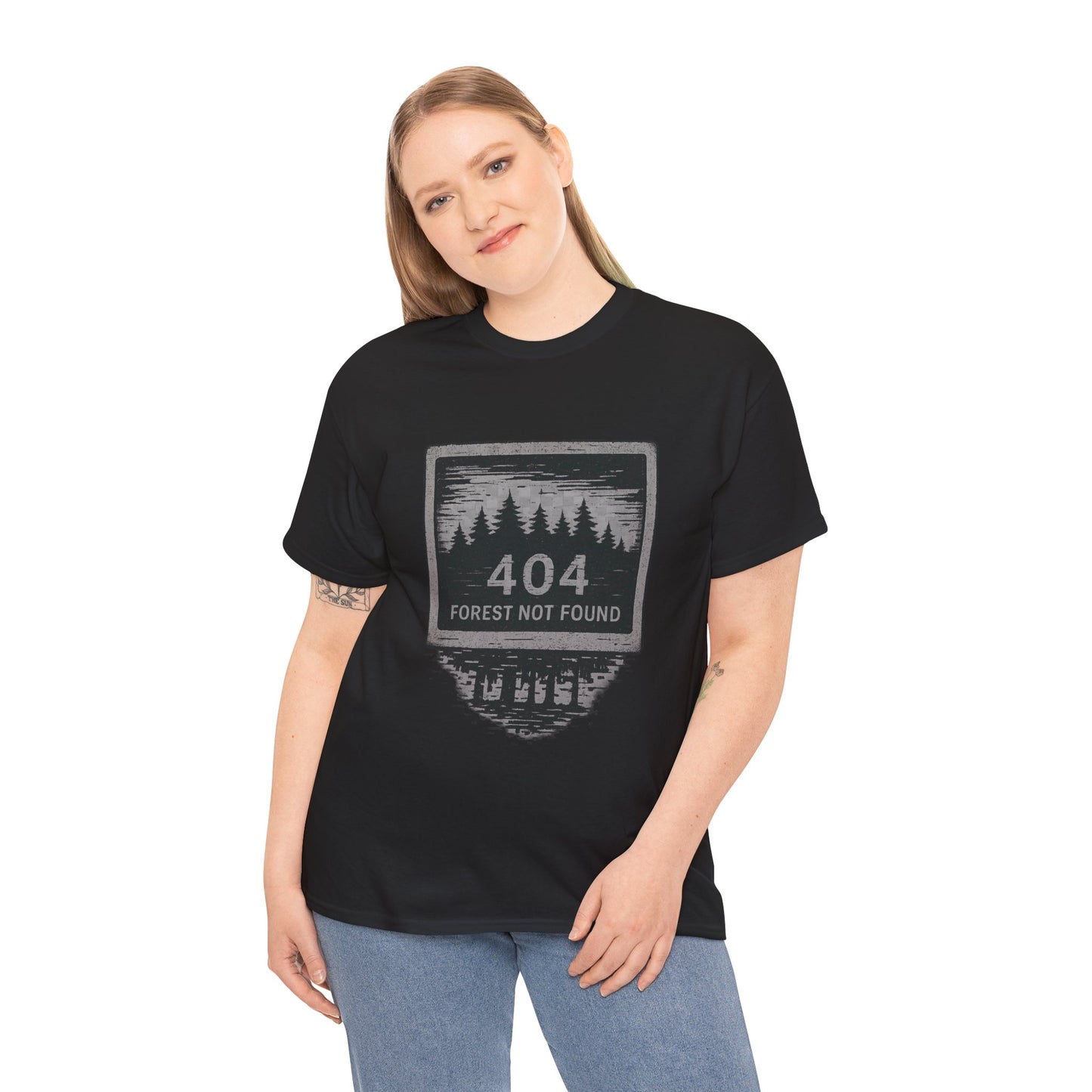 404: Forest Not Found T-Shirt – Eco-Glitch Graphic Tee | Twistbug
