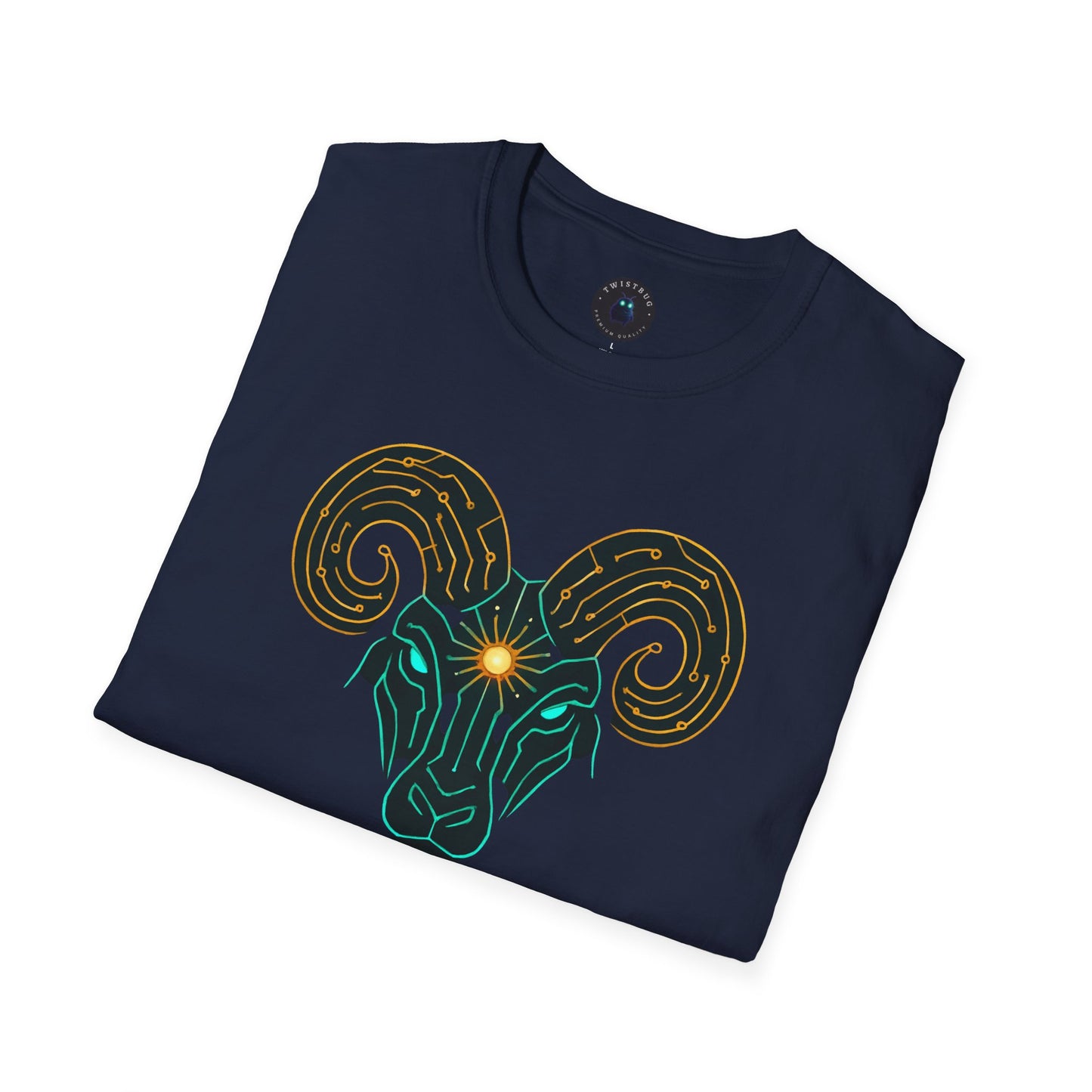 Cyber Ram T-Shirt | Futuristic Animal Design