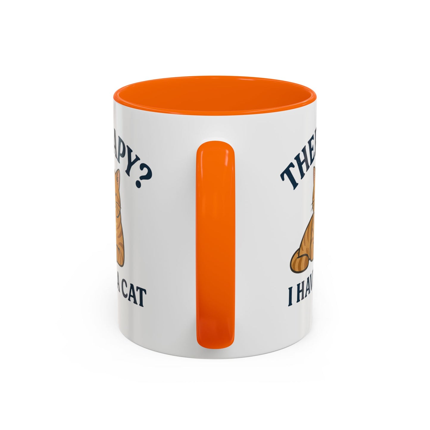Therapy Cat Mug - Fun Accent Coffee Cup for Cat Lovers