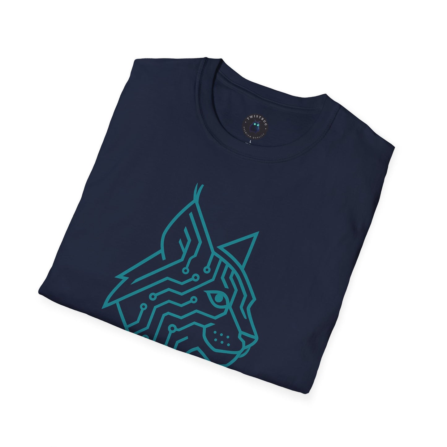 Cyber Lynx T-Shirt | Futuristic Cat Design