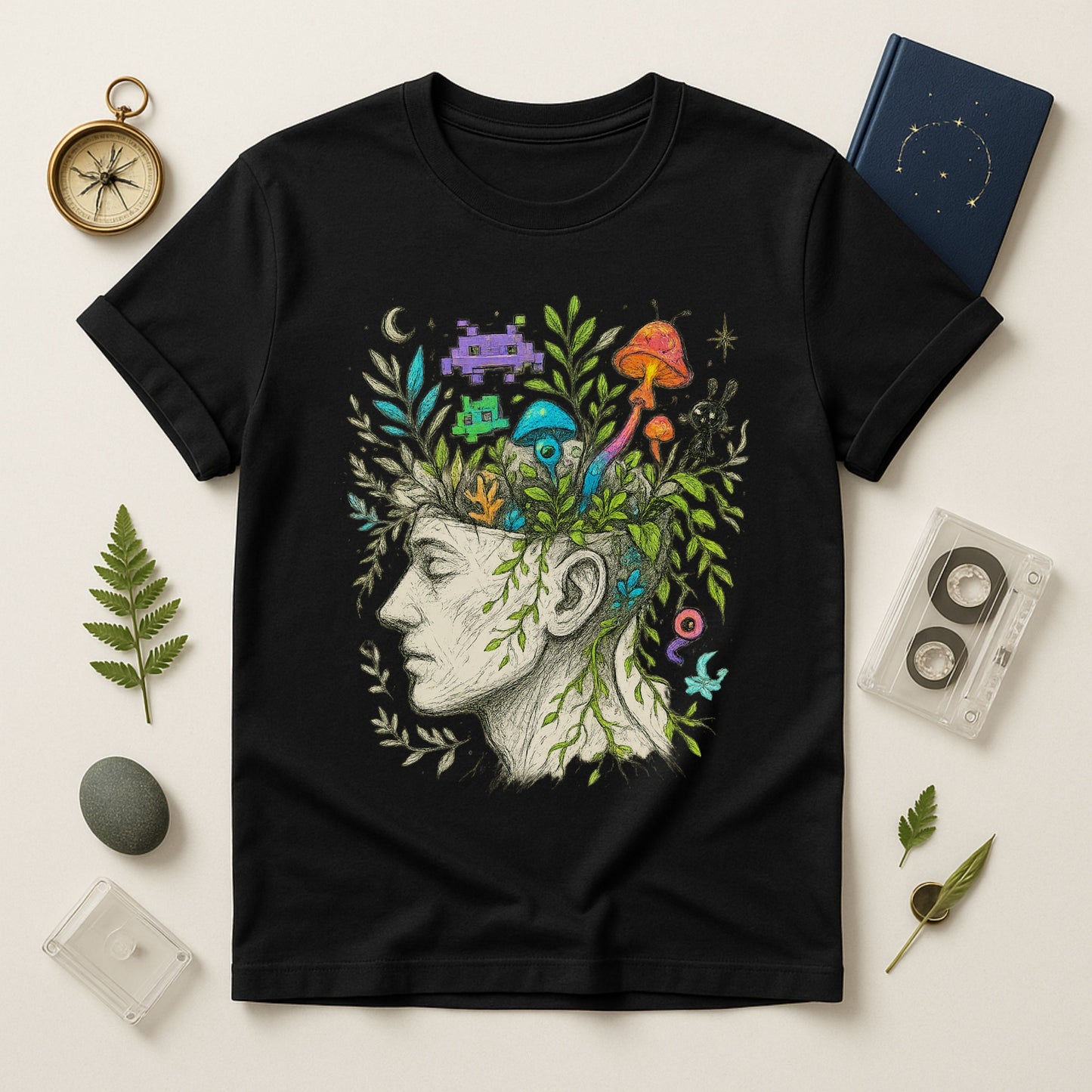 Mind Garden T-Shirt – Surreal Botanical Art