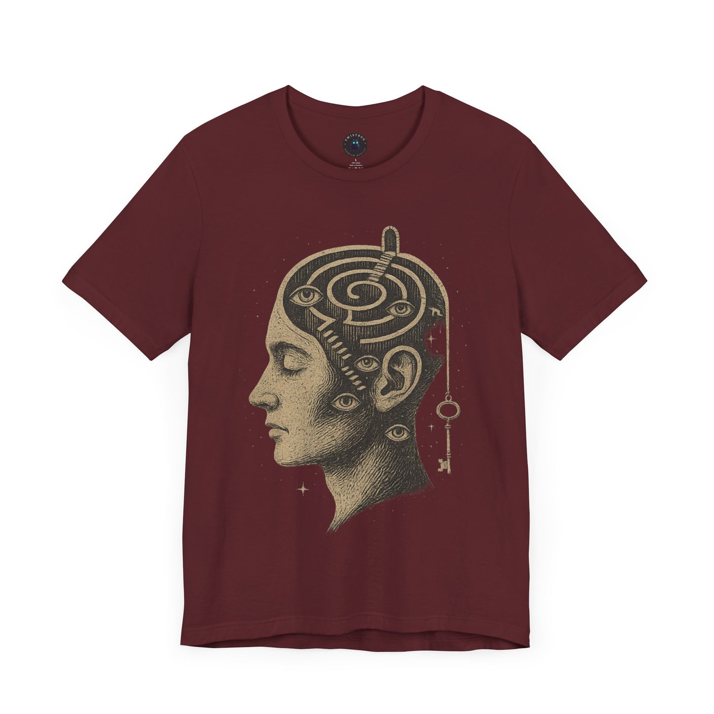Inner Labyrinth T-shirt – Surreal Head Maze