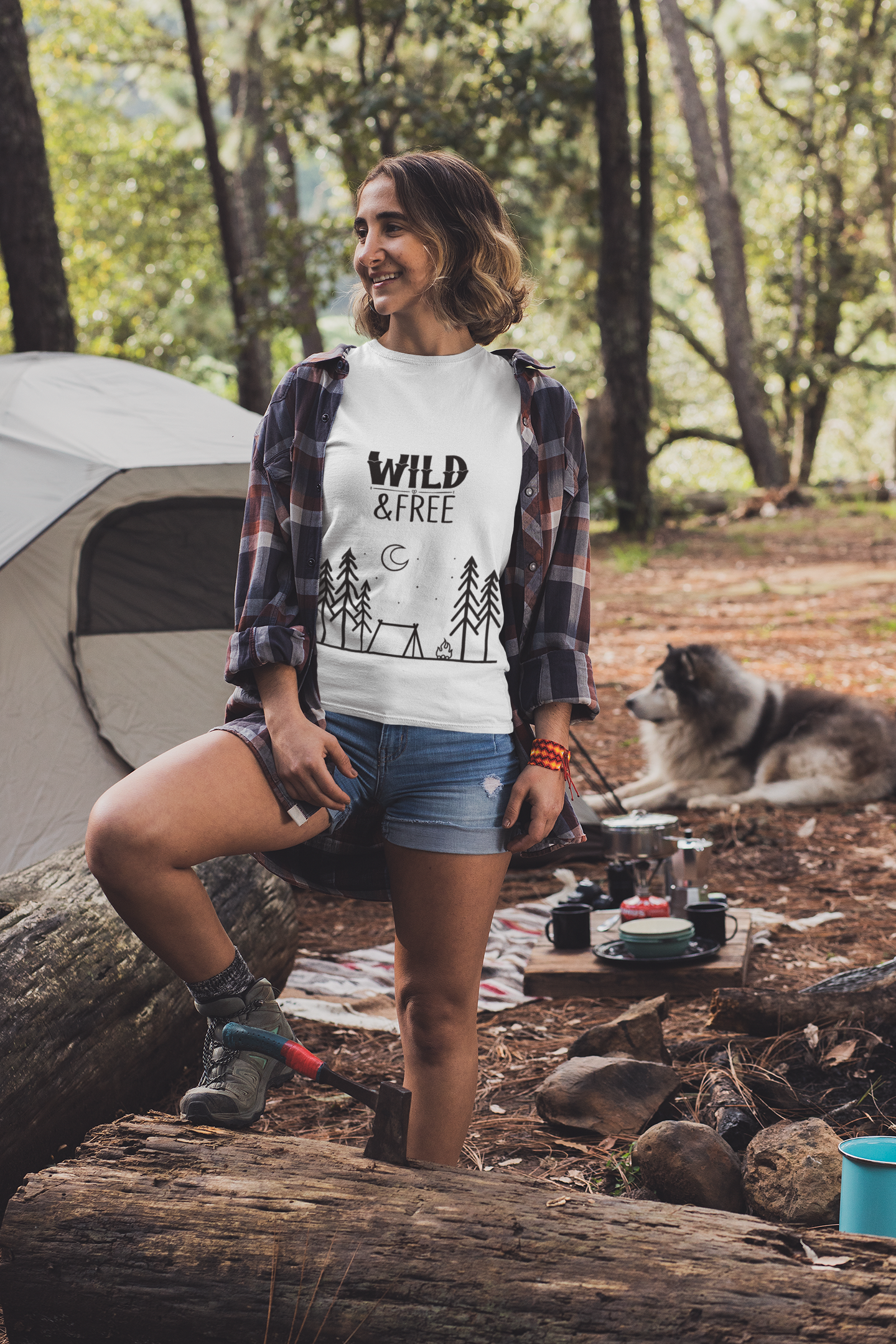 Unisex Wild and Free T-shirt, Adventure Apparel, Camping Shirt, Nature Lover Gift, Outdoorsy Vibes, Summer Wardrobe Essential