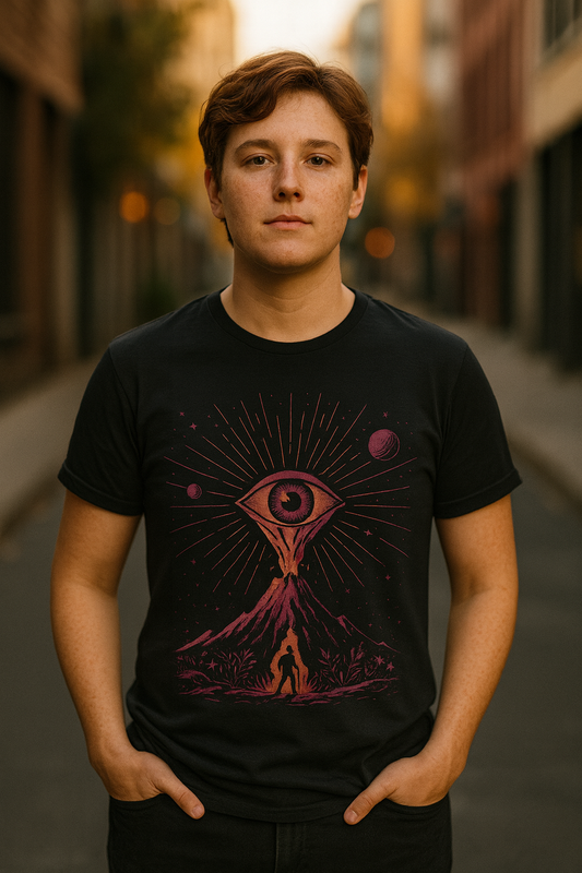 Eye of the Mountain — Cosmic Watcher Graphic T-Shirt | Twistbug
