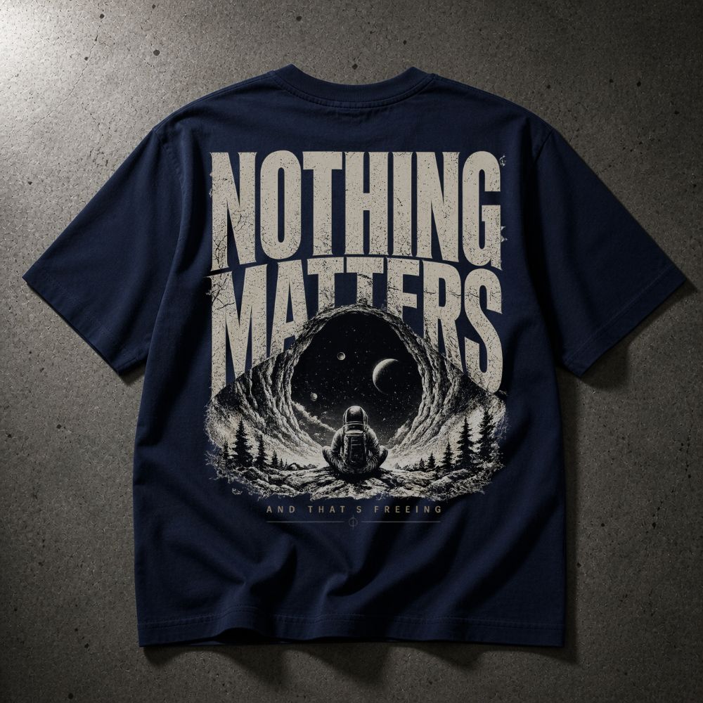 Nothing Matters | Graphic Oversized Boxy Shirt