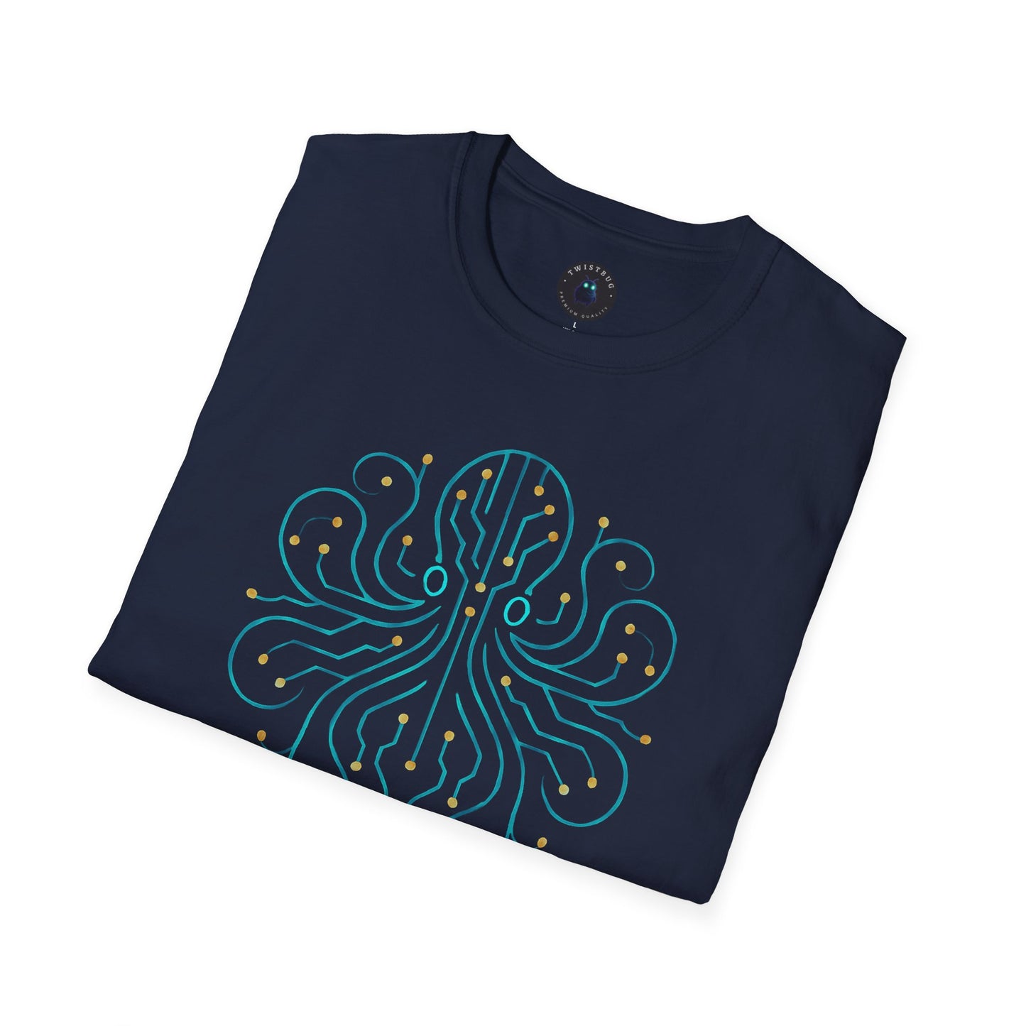 Cyber Octopus T-Shirt | Tech Ocean Design