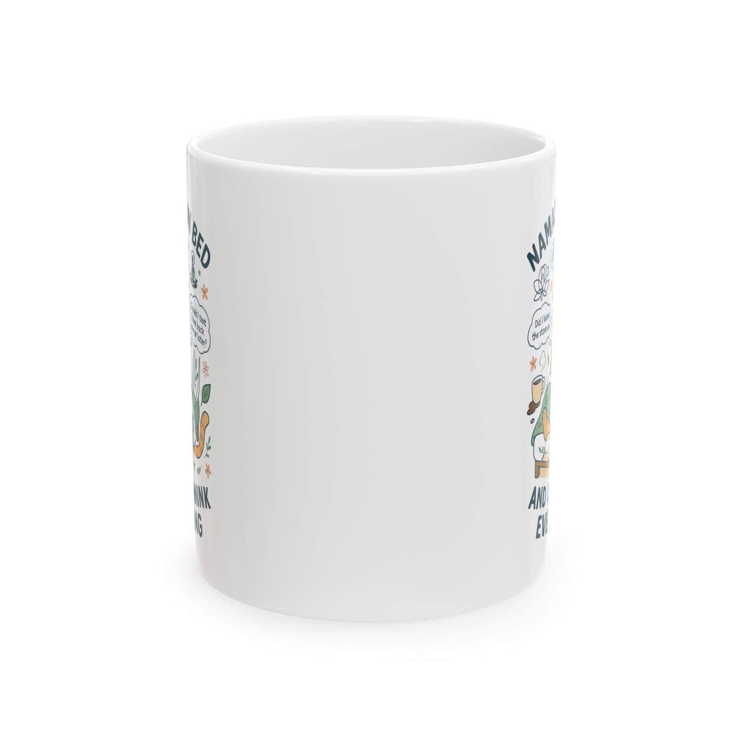 Namaste Ceramic Mug - 11oz & 15oz | Motivational Coffee Cup for Mindfulness Lovers