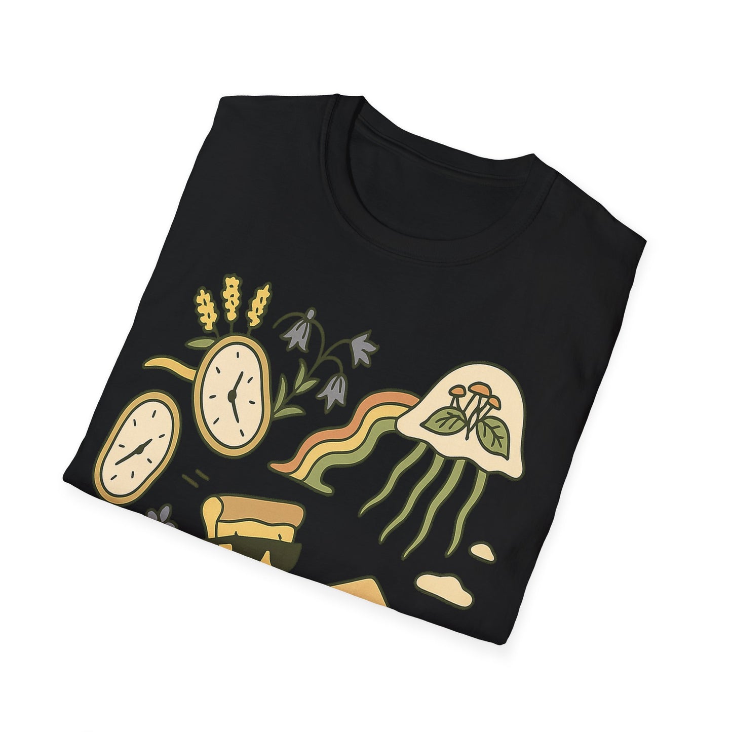 Pizza Skateboard Unisex Softstyle T-Shirt - Fun & Quirky Design for Casual Wear