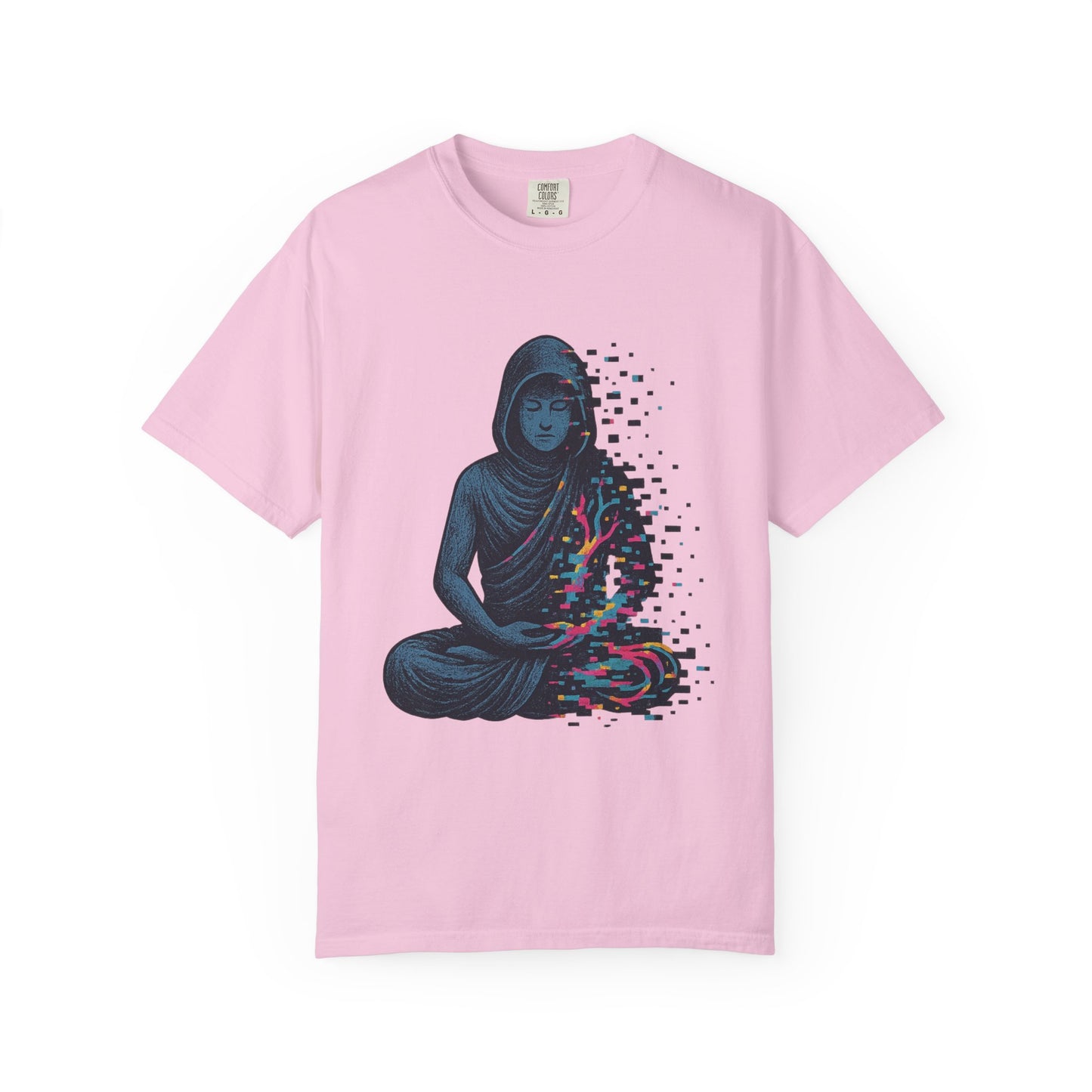 Meditation.exe T-Shirt – Glitching Monk Spiritual Graphic Tee | Twistbug