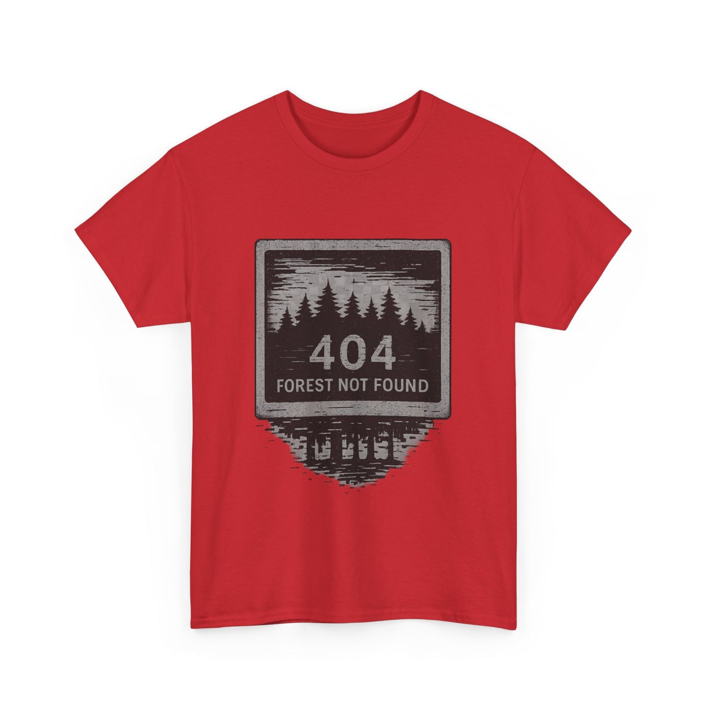 404: Forest Not Found T-Shirt – Eco-Glitch Graphic Tee | Twistbug