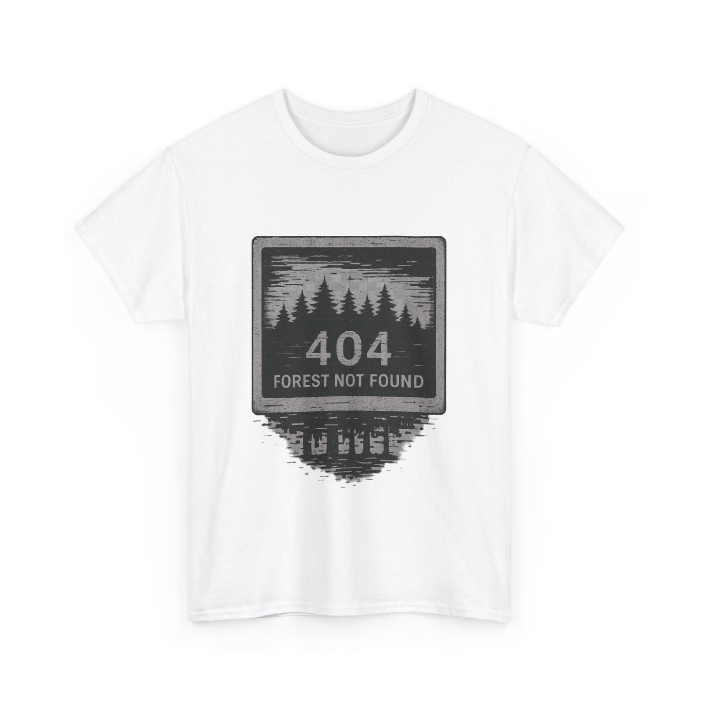 404: Forest Not Found T-Shirt – Eco-Glitch Graphic Tee | Twistbug