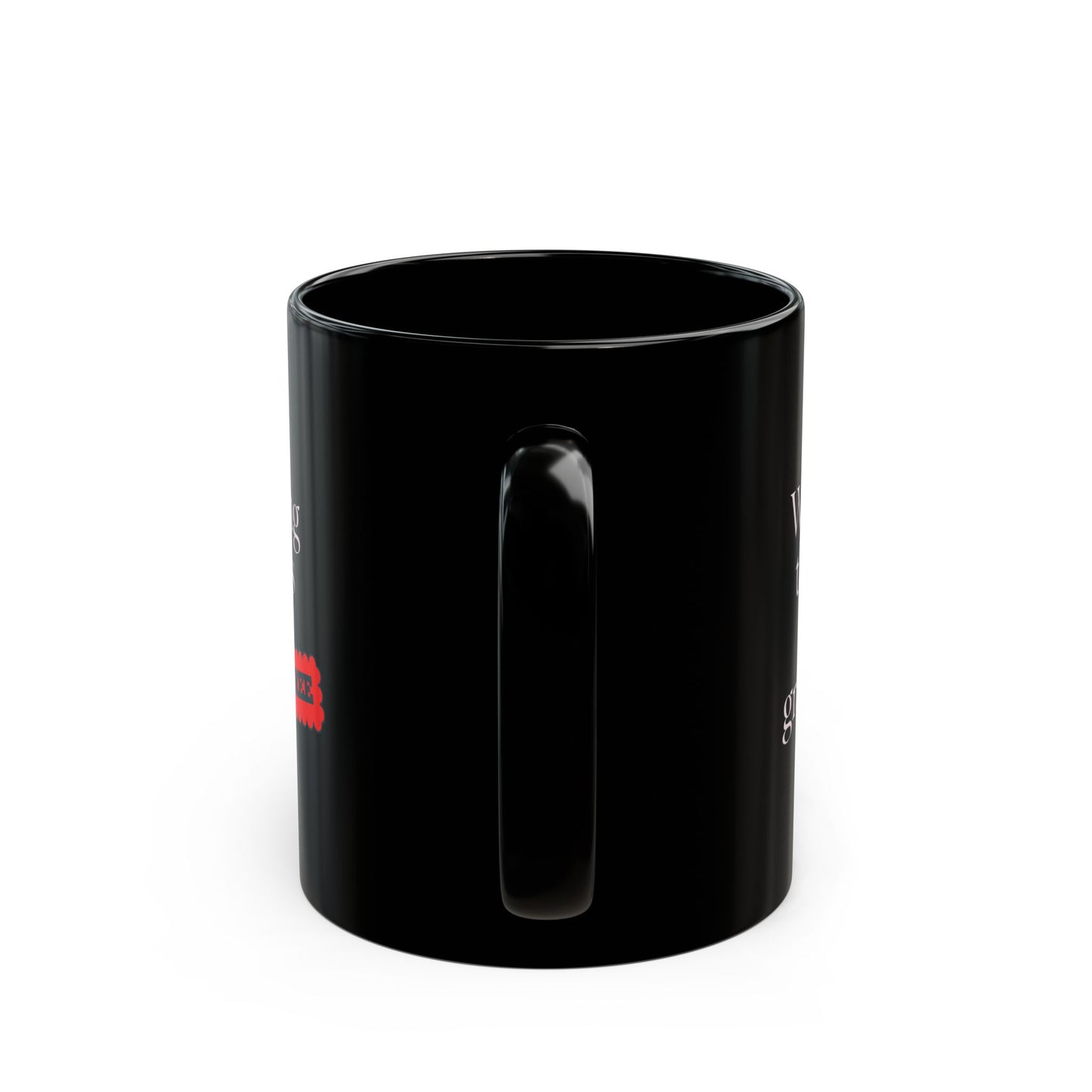 Wandering Thoughts Black Coffee Mug - Perfect Gift for Dreamers and Thinkers