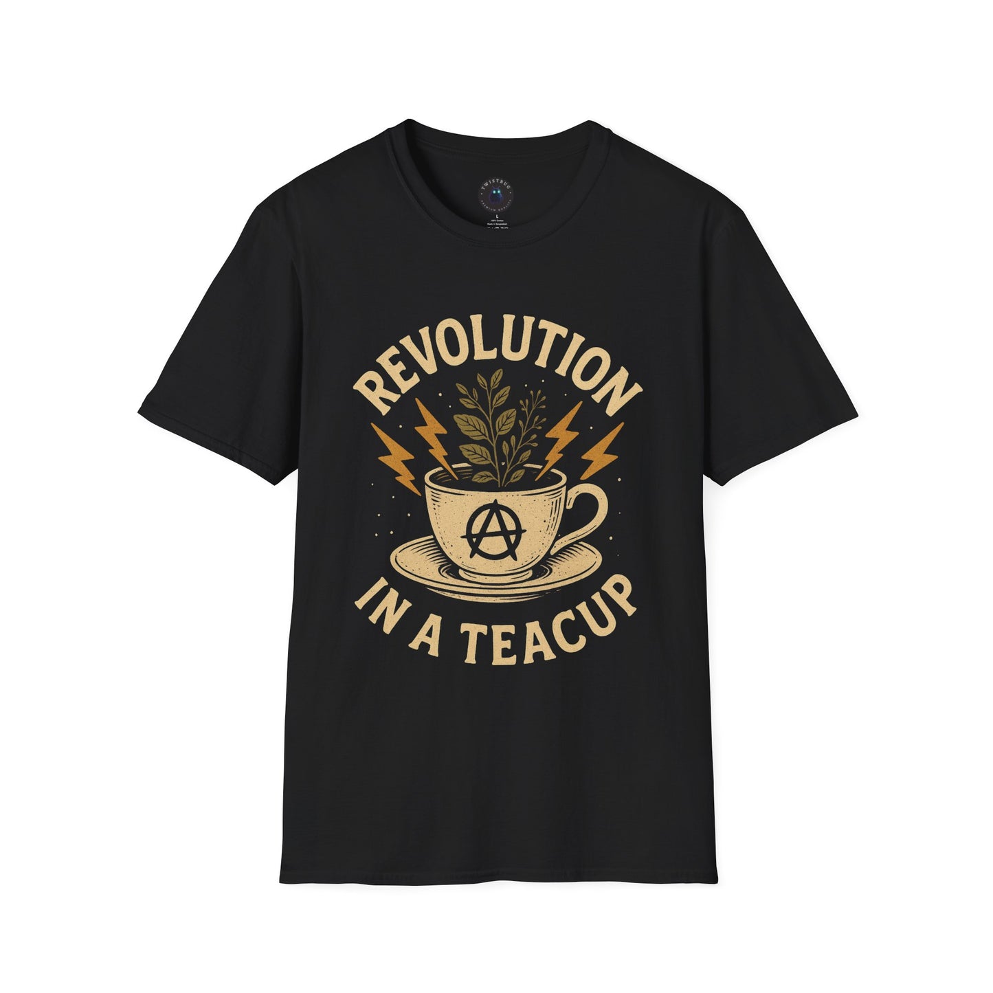Revolution in a Teacup — Tea Cup Lightning Graphic T-Shirt | Twistbug