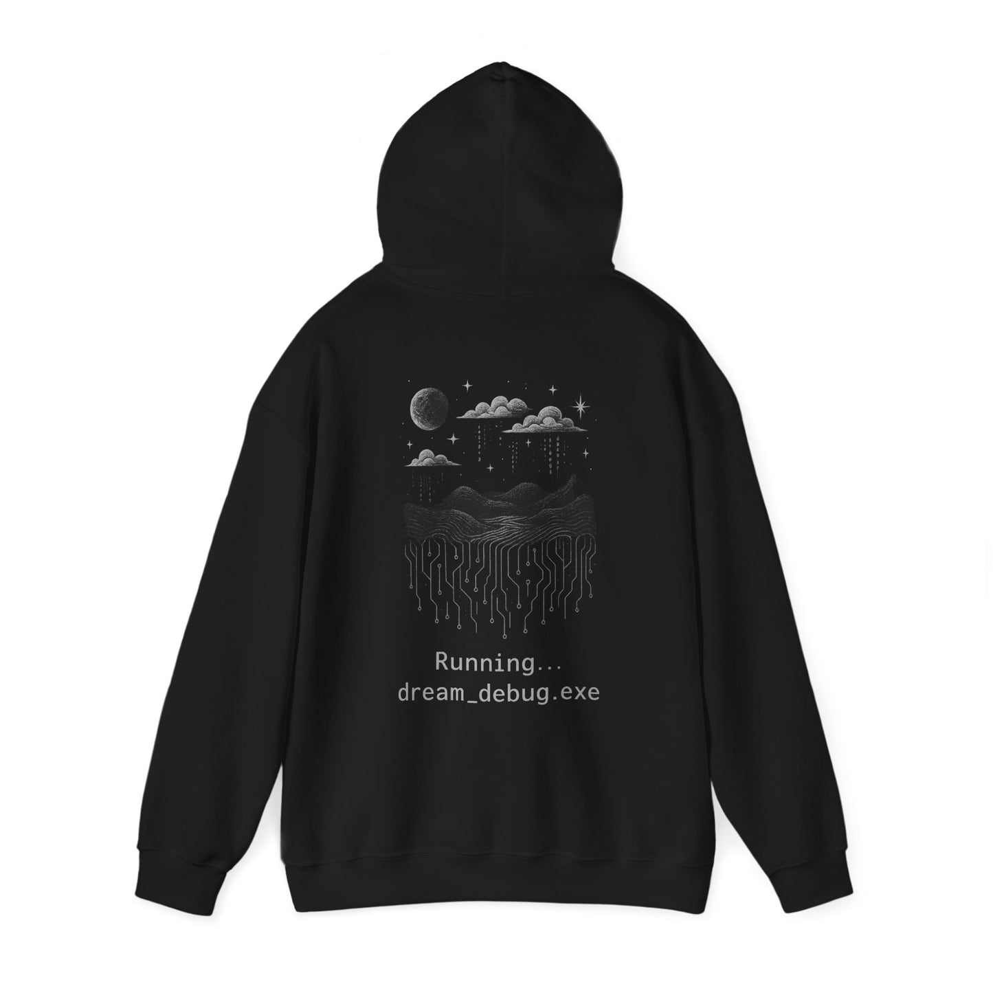 Unisex Heavy Blend™ Hooded Sweatshirt - Debug Your Dreams Graphic Sweatshirt