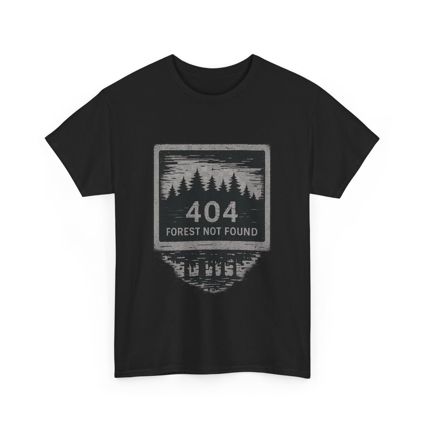 404: Forest Not Found T-Shirt – Eco-Glitch Graphic Tee | Twistbug