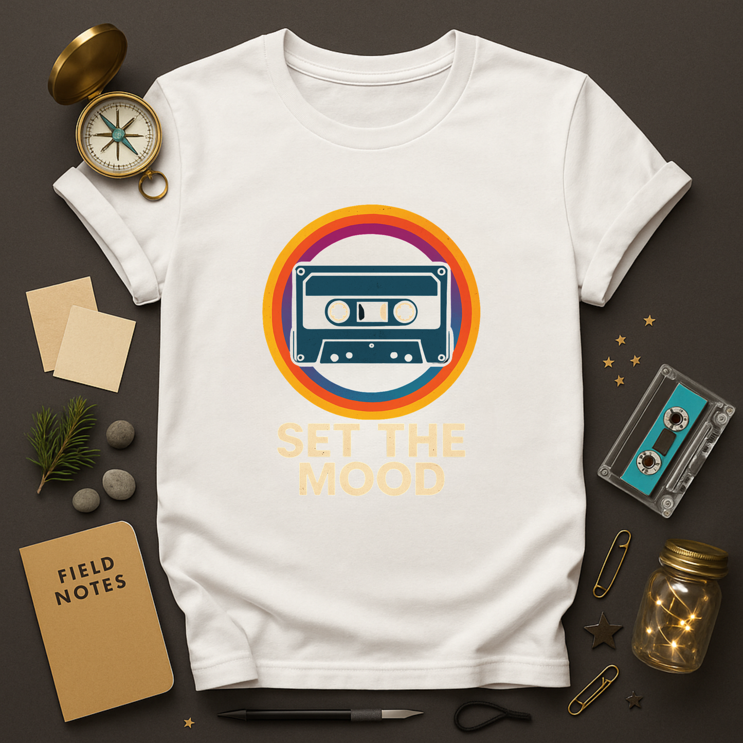 Set the Mood Cassette Tee | Retro ’80s Music Graphic