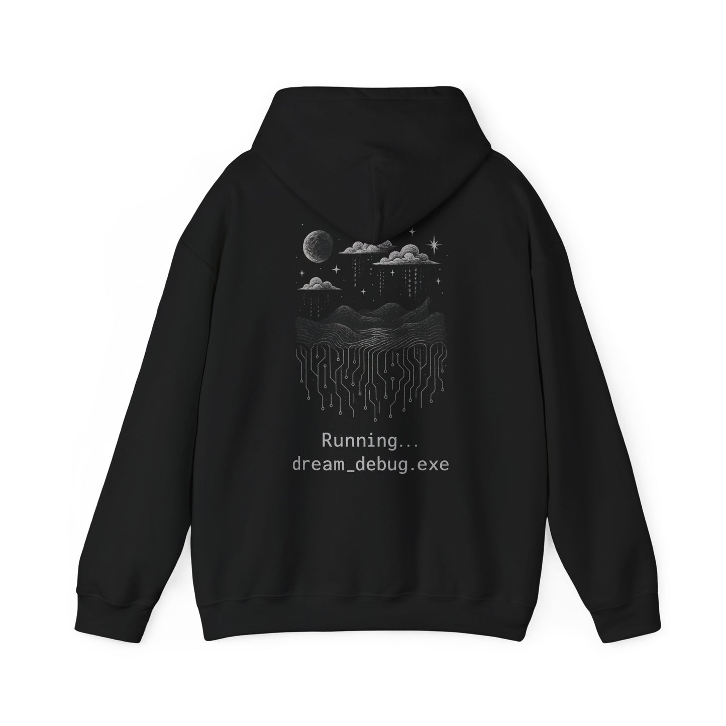 Unisex Heavy Blend™ Hooded Sweatshirt - Debug Your Dreams Graphic Sweatshirt