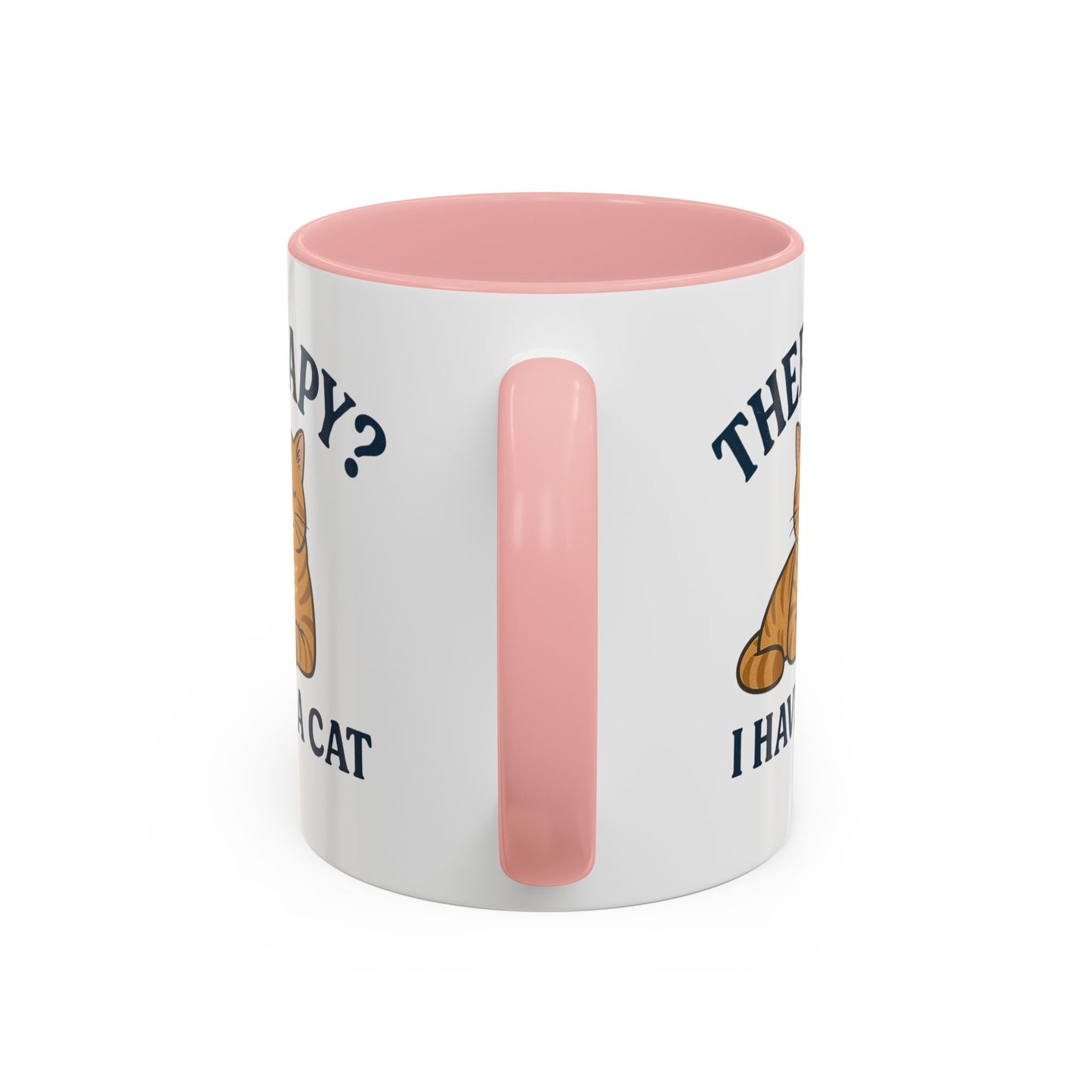 Therapy Cat Mug - Fun Accent Coffee Cup for Cat Lovers