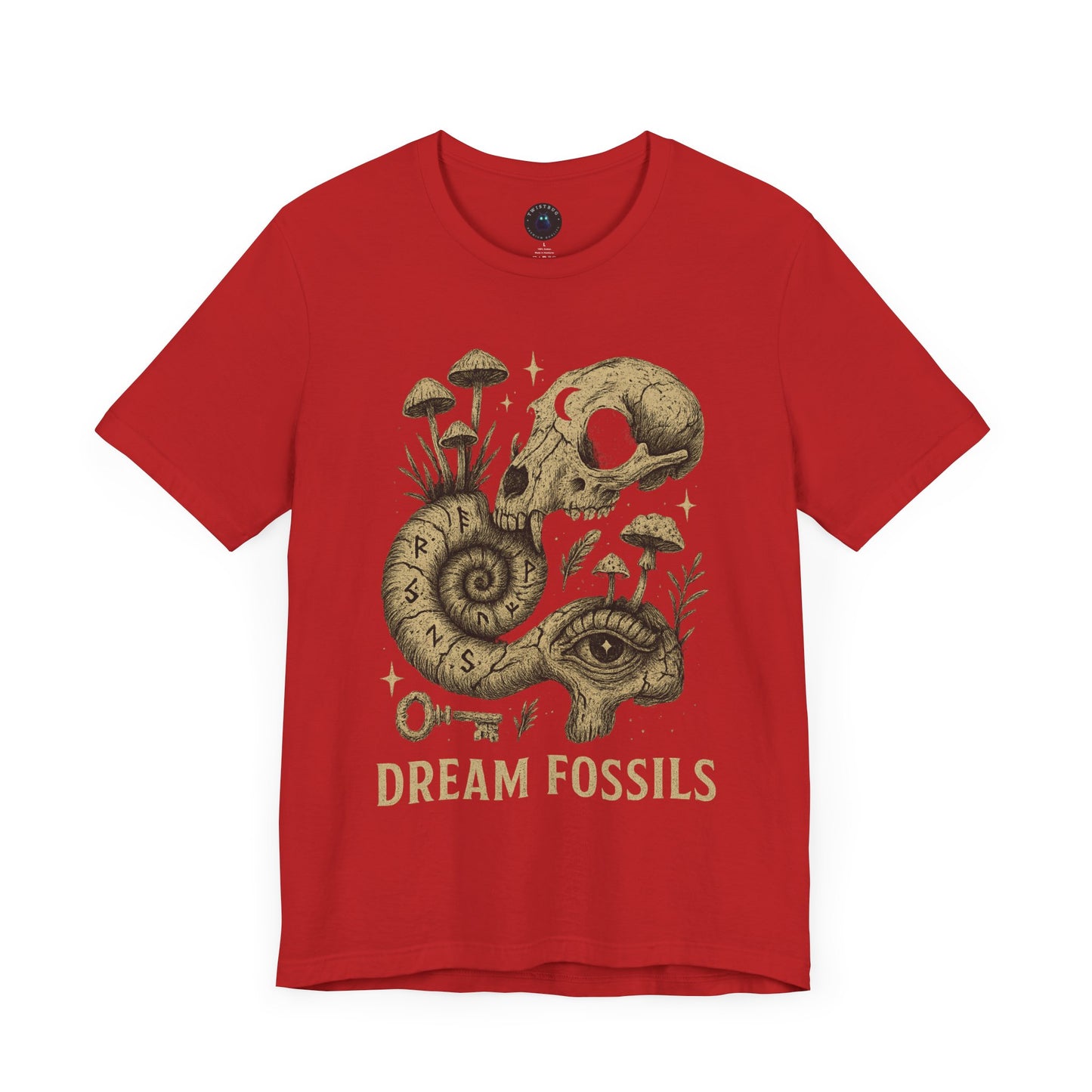Dream Fossils Tee — Skeleton Psyche