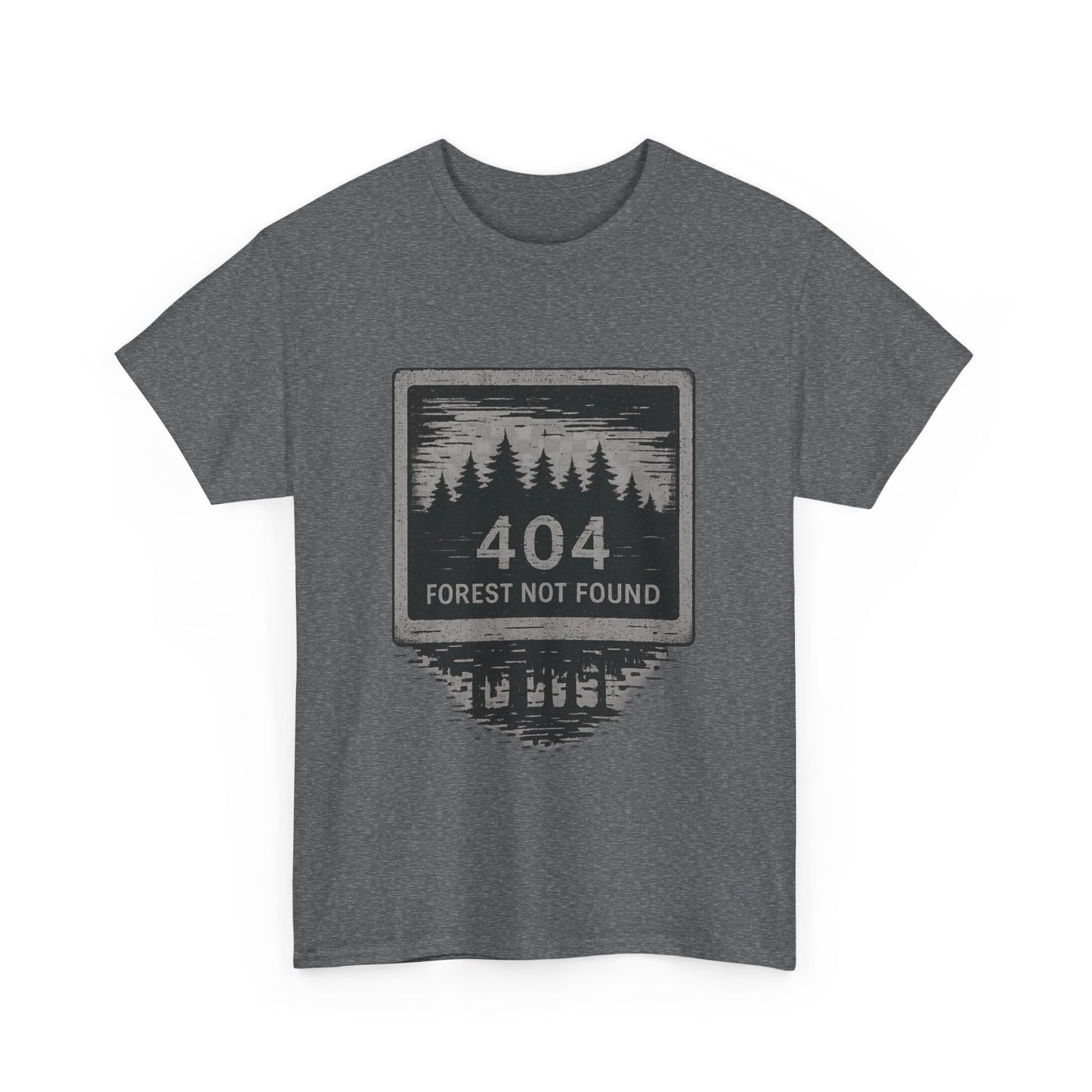 404: Forest Not Found T-Shirt – Eco-Glitch Graphic Tee | Twistbug