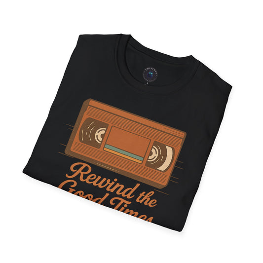 Rewind the Good Times VHS T-Shirt | Retro VHS Tee