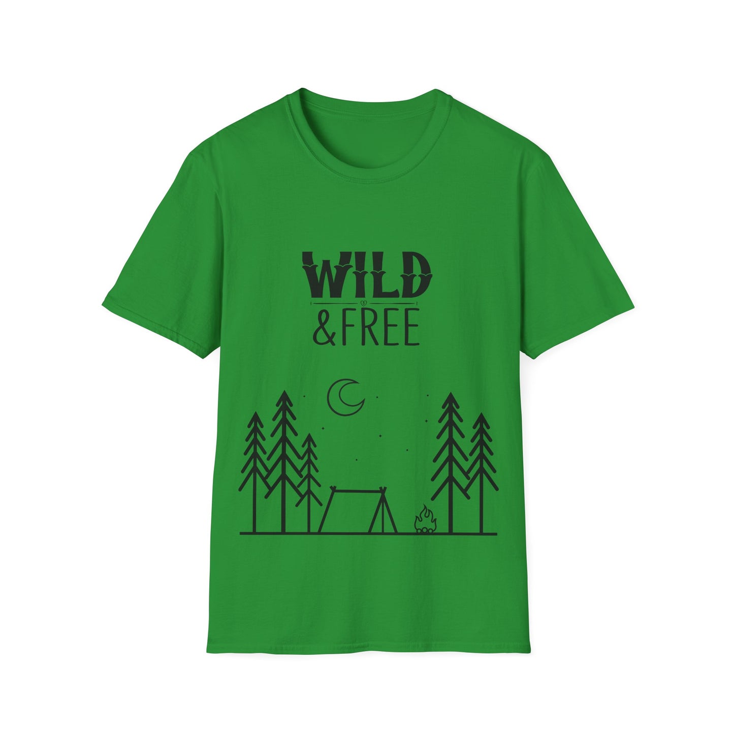 Unisex Wild and Free T-shirt, Adventure Apparel, Camping Shirt, Nature Lover Gift, Outdoorsy Vibes, Summer Wardrobe Essential