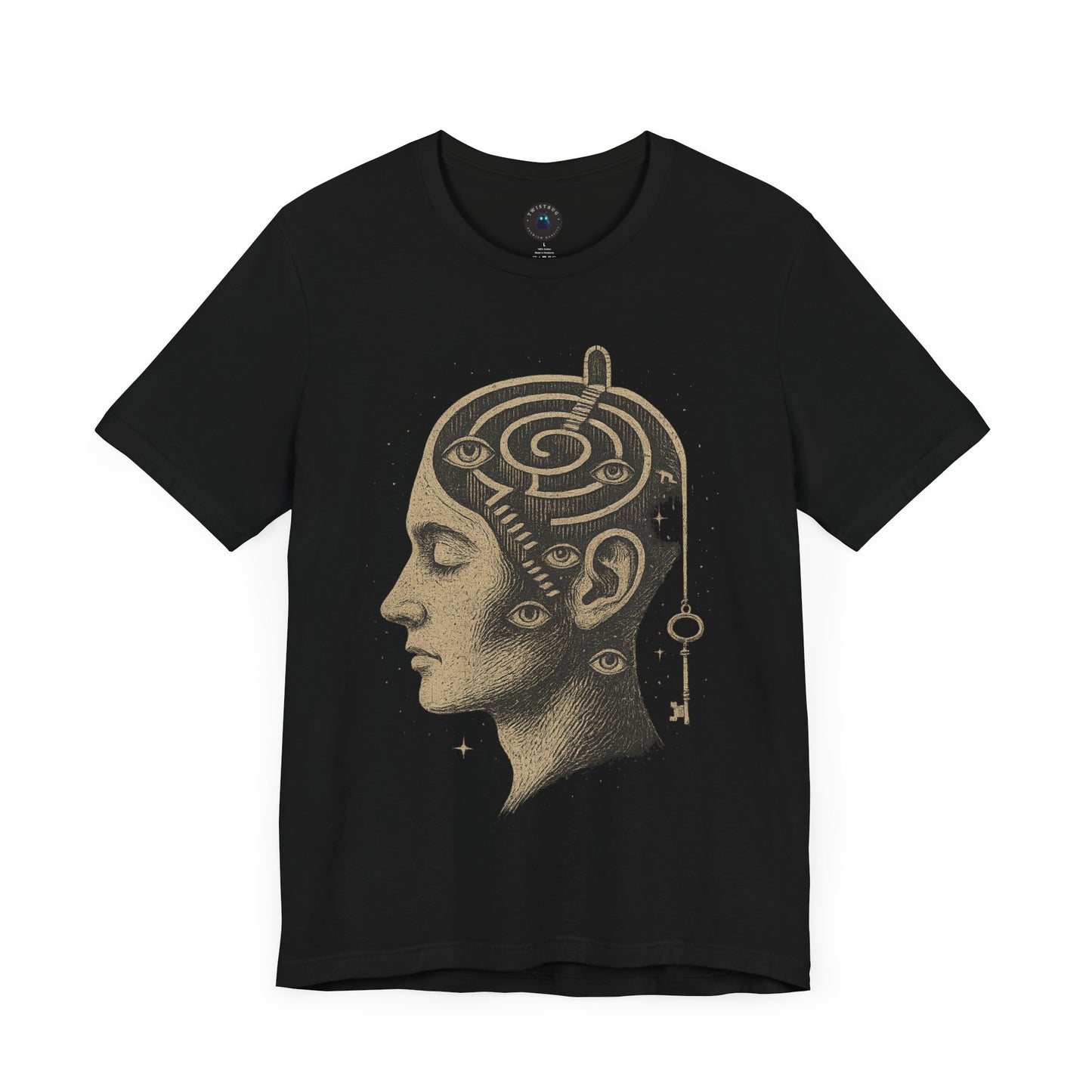 Inner Labyrinth T-shirt – Surreal Head Maze