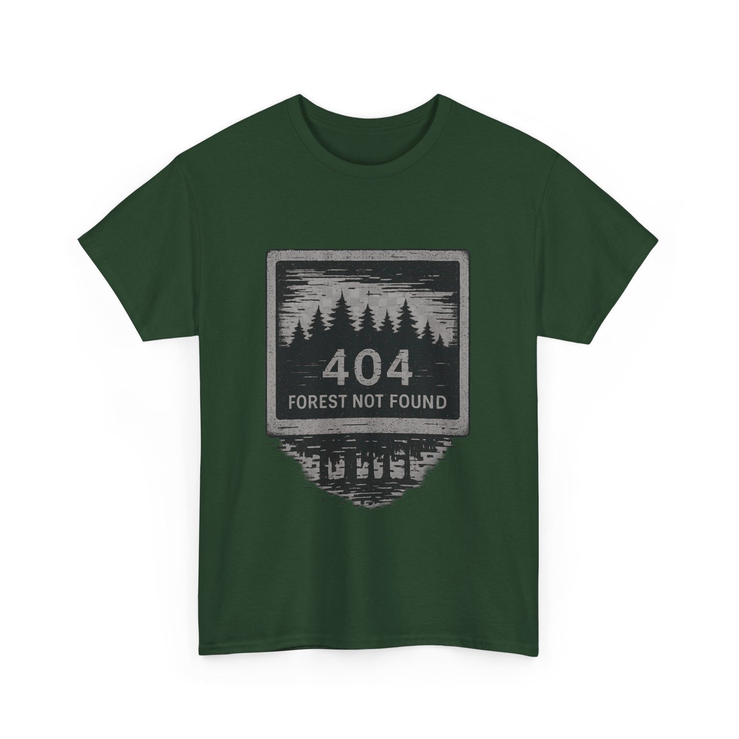 404: Forest Not Found T-Shirt – Eco-Glitch Graphic Tee | Twistbug