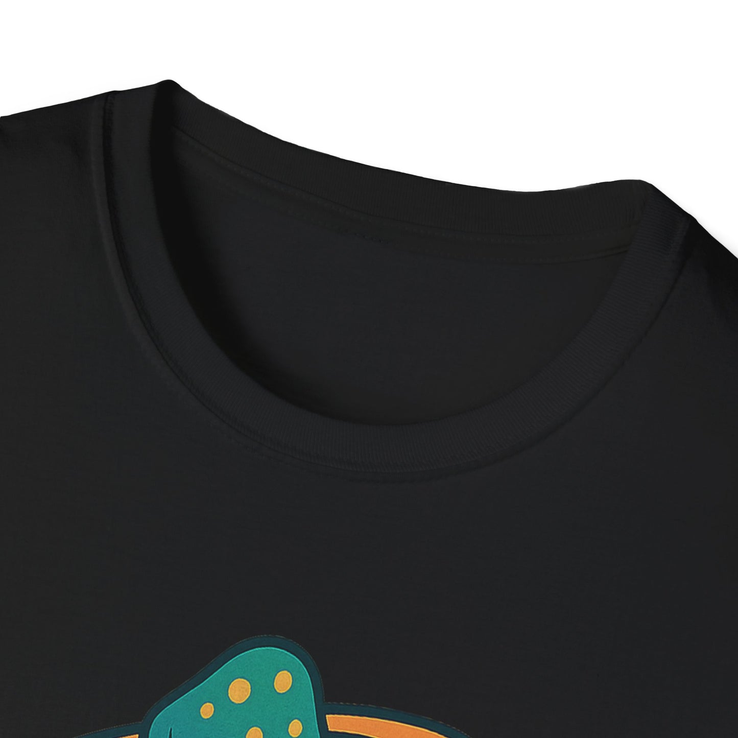 Funny Alien Peace Sign Unisex Softstyle T-Shirt