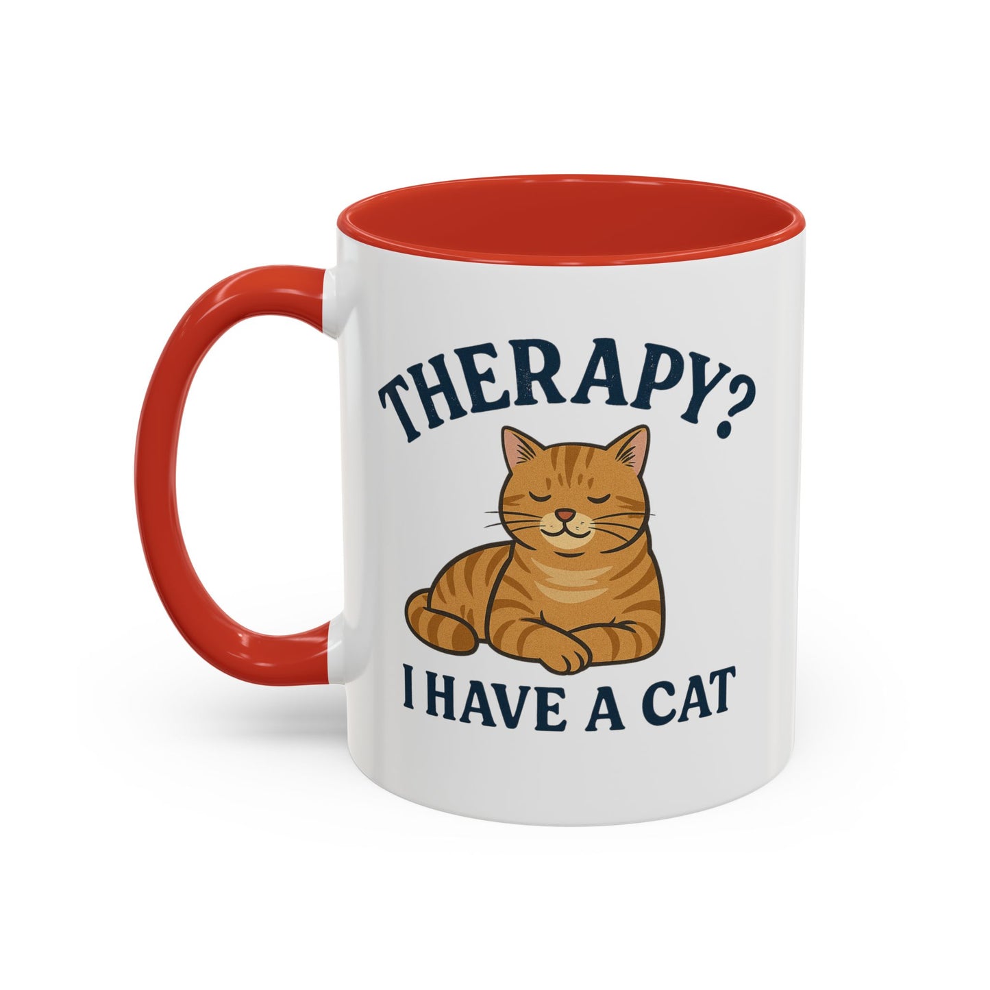 Therapy Cat Mug - Fun Accent Coffee Cup for Cat Lovers