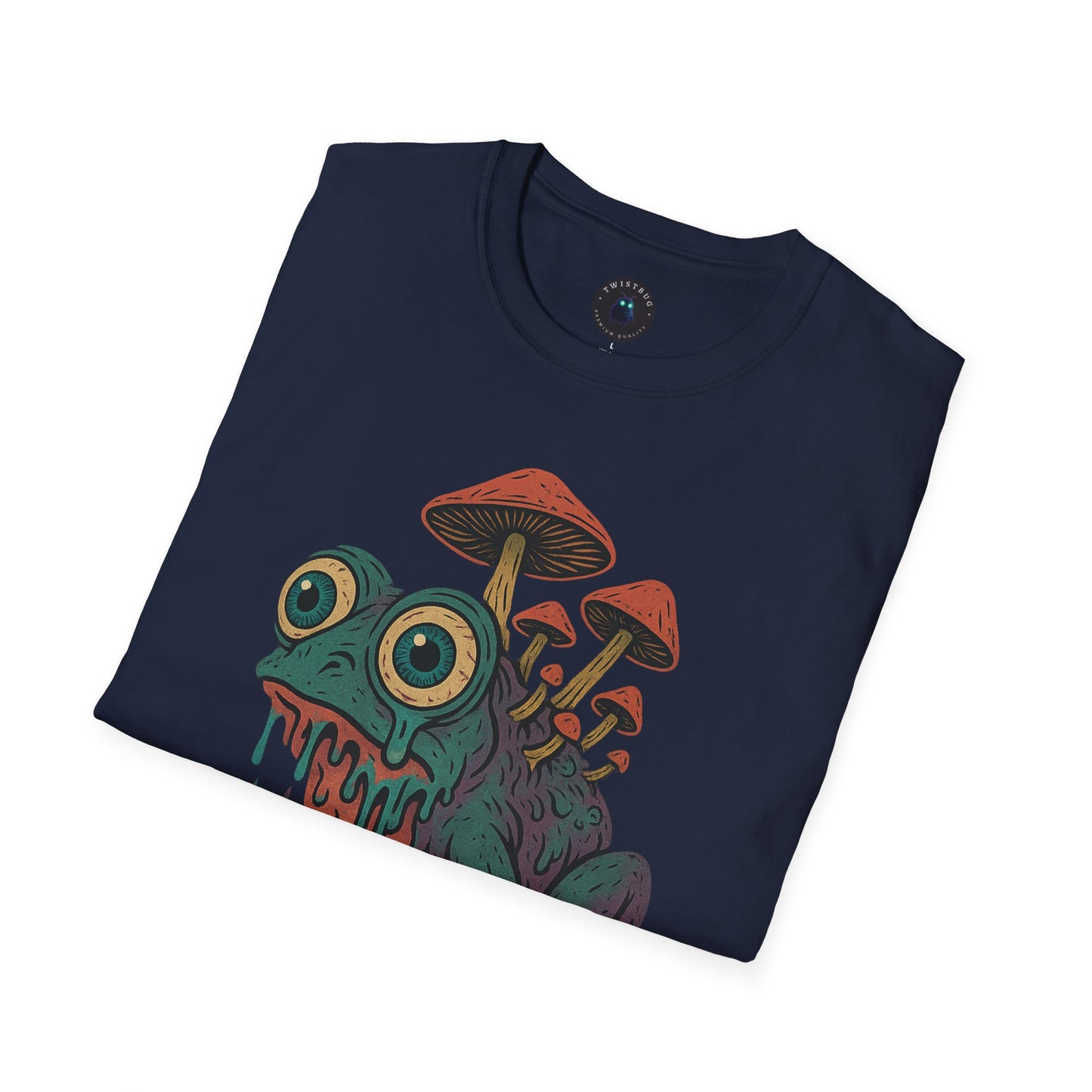 Mushroom Frog T-Shirt – Cosmic Weird Amphibian Slime Tee
